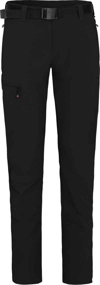Bergson Outdoorhose MENA (slim) Damen Wanderhose, vielseitig, pflegeleicht, Короткие размеры, schwarz