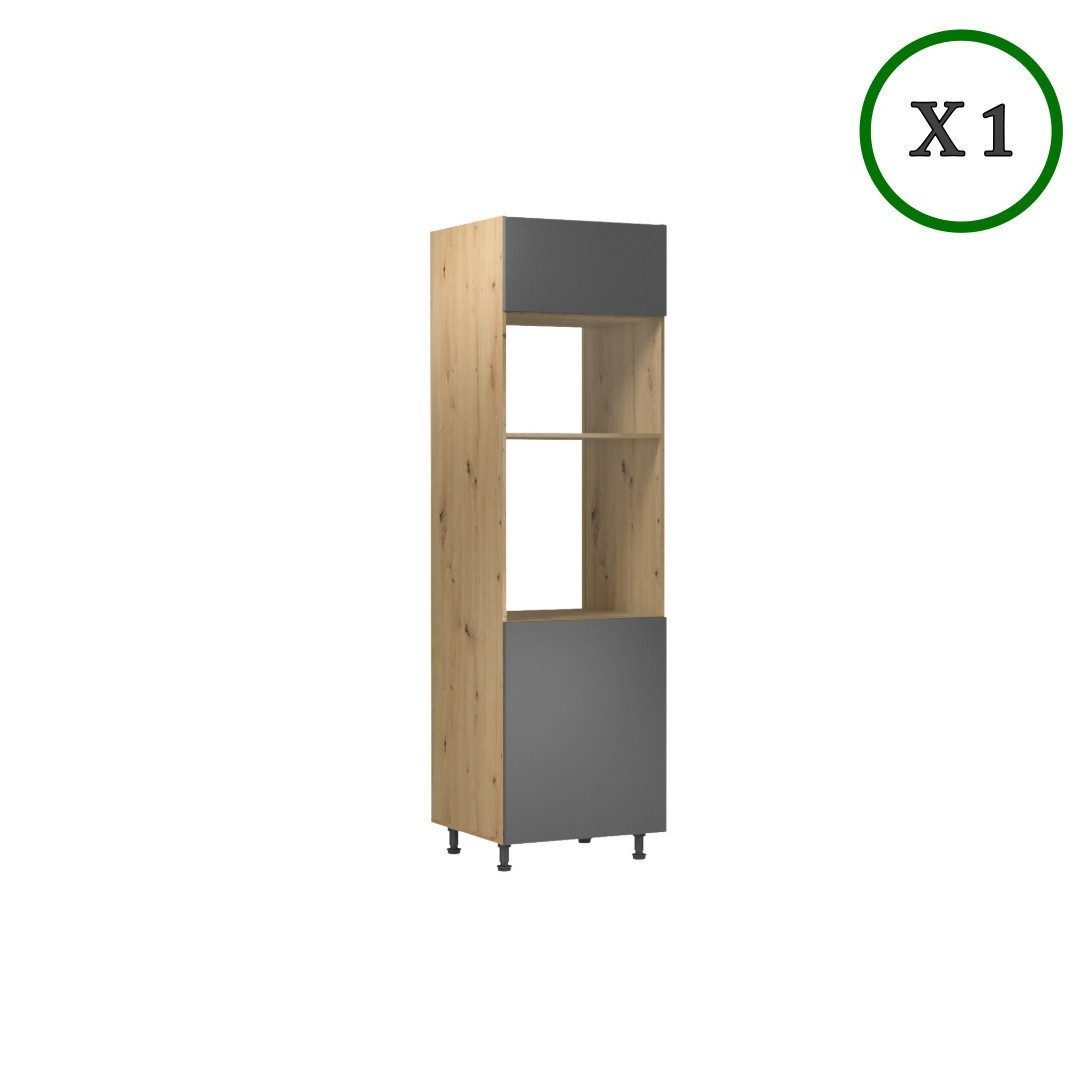 ROYAL24_MARKT Küchenzeile K18-G400 - Nexa - Luxuriöses Design mit perfekter Aufbewahrung, (Komplett Set), Premium - Modern - Exzellent.