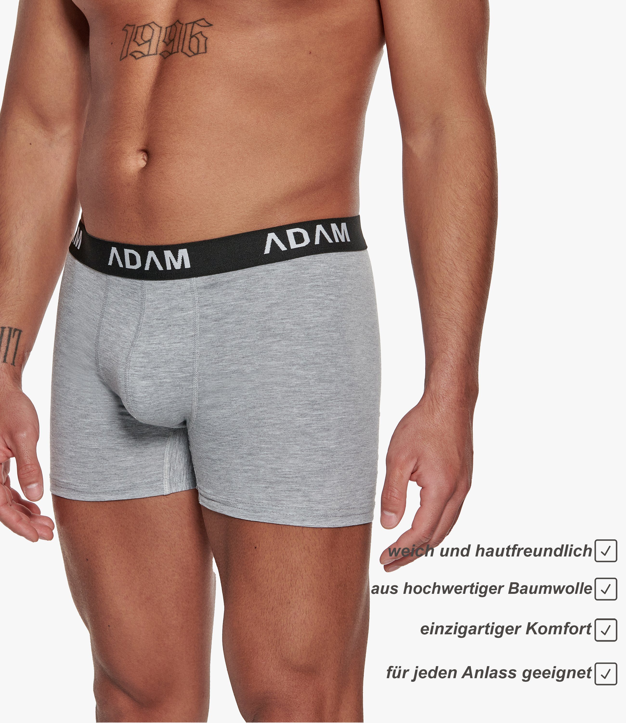 ADAM JEANS Boxershorts die preisgünstigsten Herren Boxershorts auf OTTO Premium Boxer-Shorts (6er-Pack) Männer Boxer Shorts Herren Trunks Unterwäsche Herren Underwear Sale!