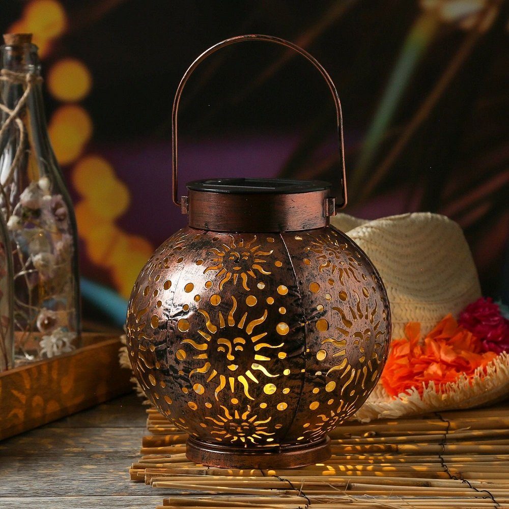 Seasonals LED Solarleuchte 1039 LED Solarhänger "Sunny" warmweiß Kupferfarben