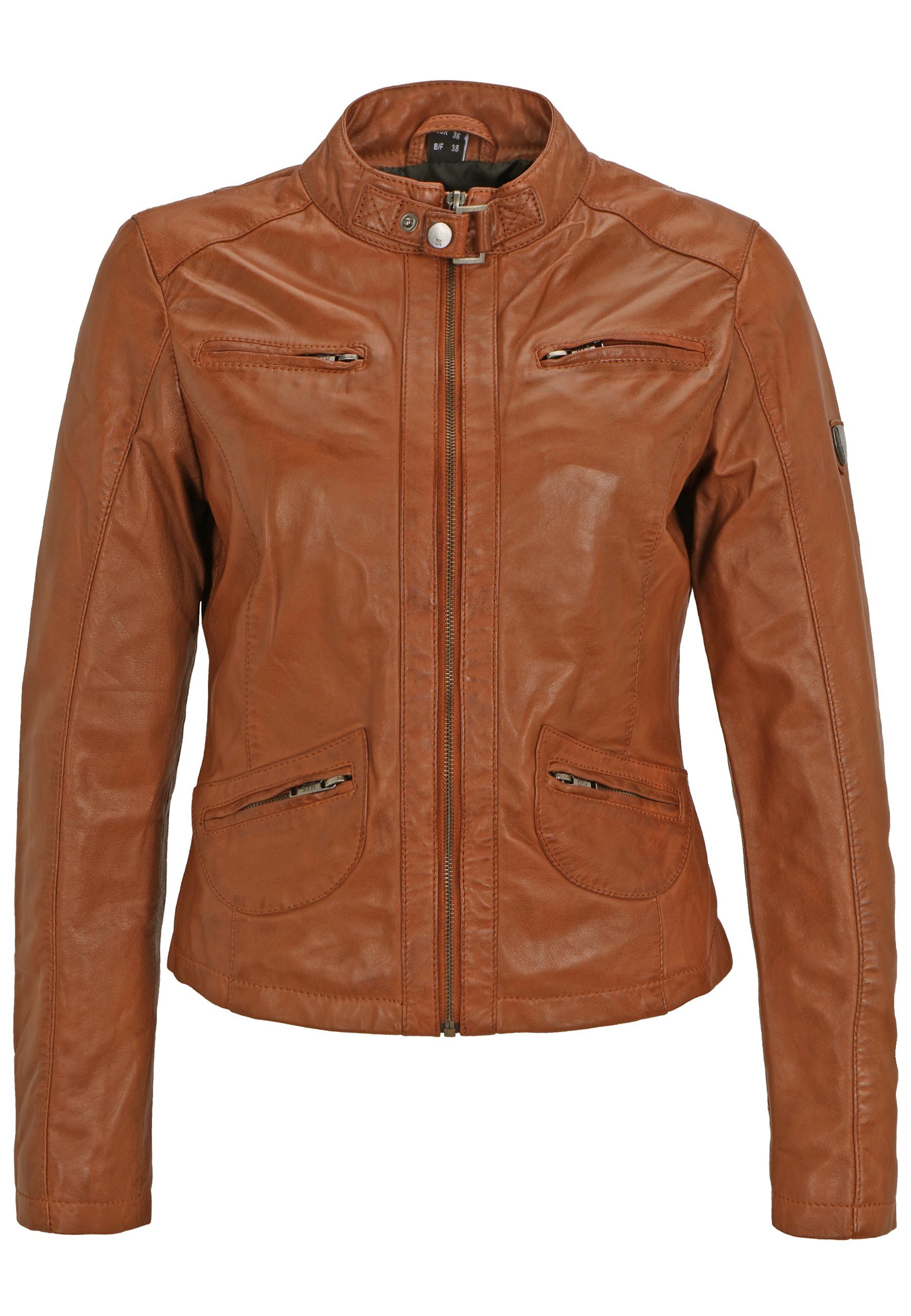 Schnalle mit COGNAC H.I.S Lederjacke D