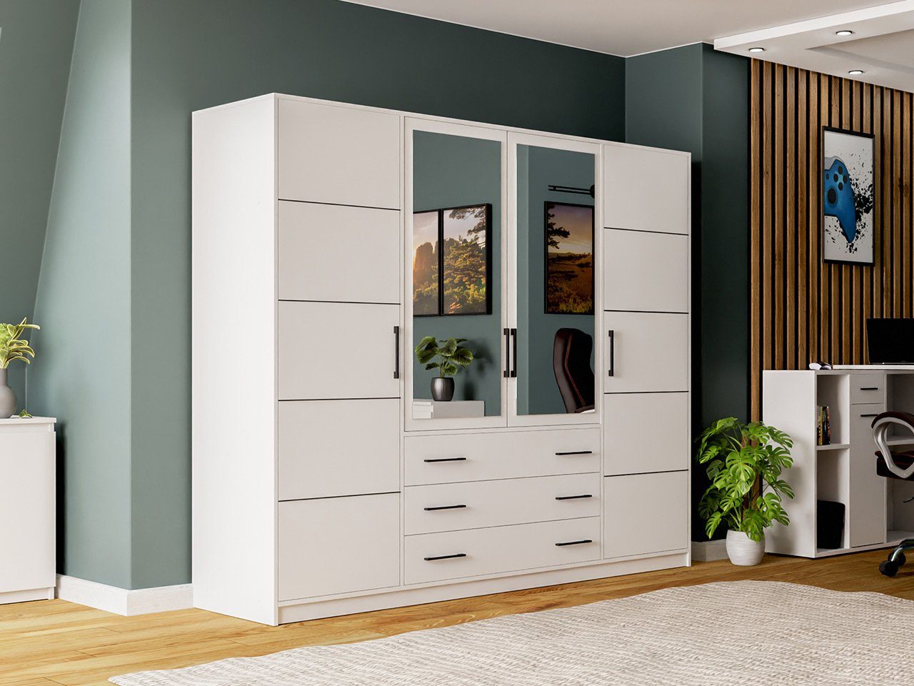 MIRJAN24 Kleiderschrank Bali 240 (4-Drehtüren und günstig online kaufen