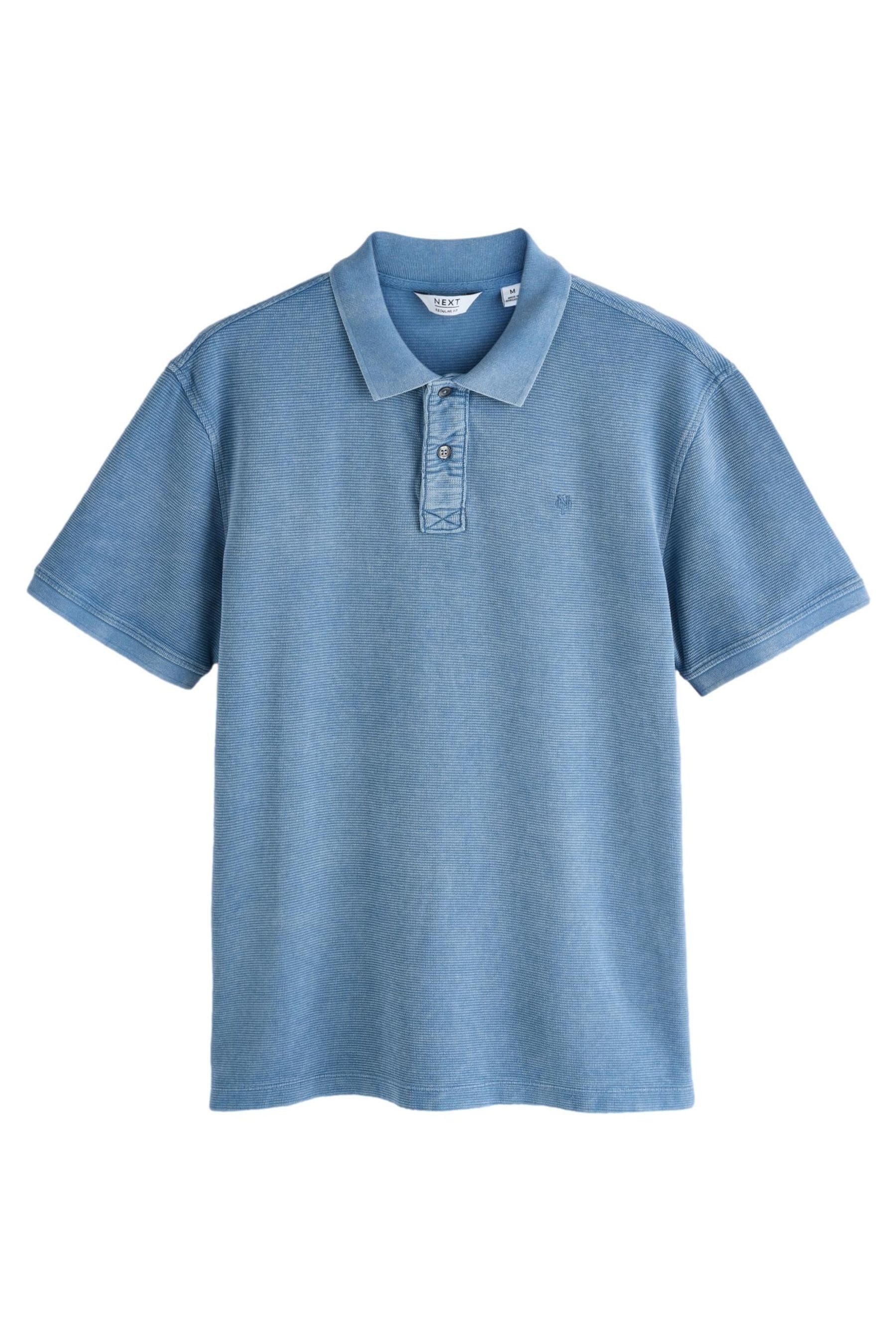 Poloshirt Gewaschenes kurzärmeliges Polo-Shirt