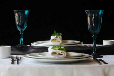 Casa Padrino Weinglas Luxus Barock Weißweinglas 6er Set Blau-Grün Ø 8,5 x H. 21 cm - Handgefertigte Weingläser - Hotel & Restaurant Accessoires - Luxus Qualität
