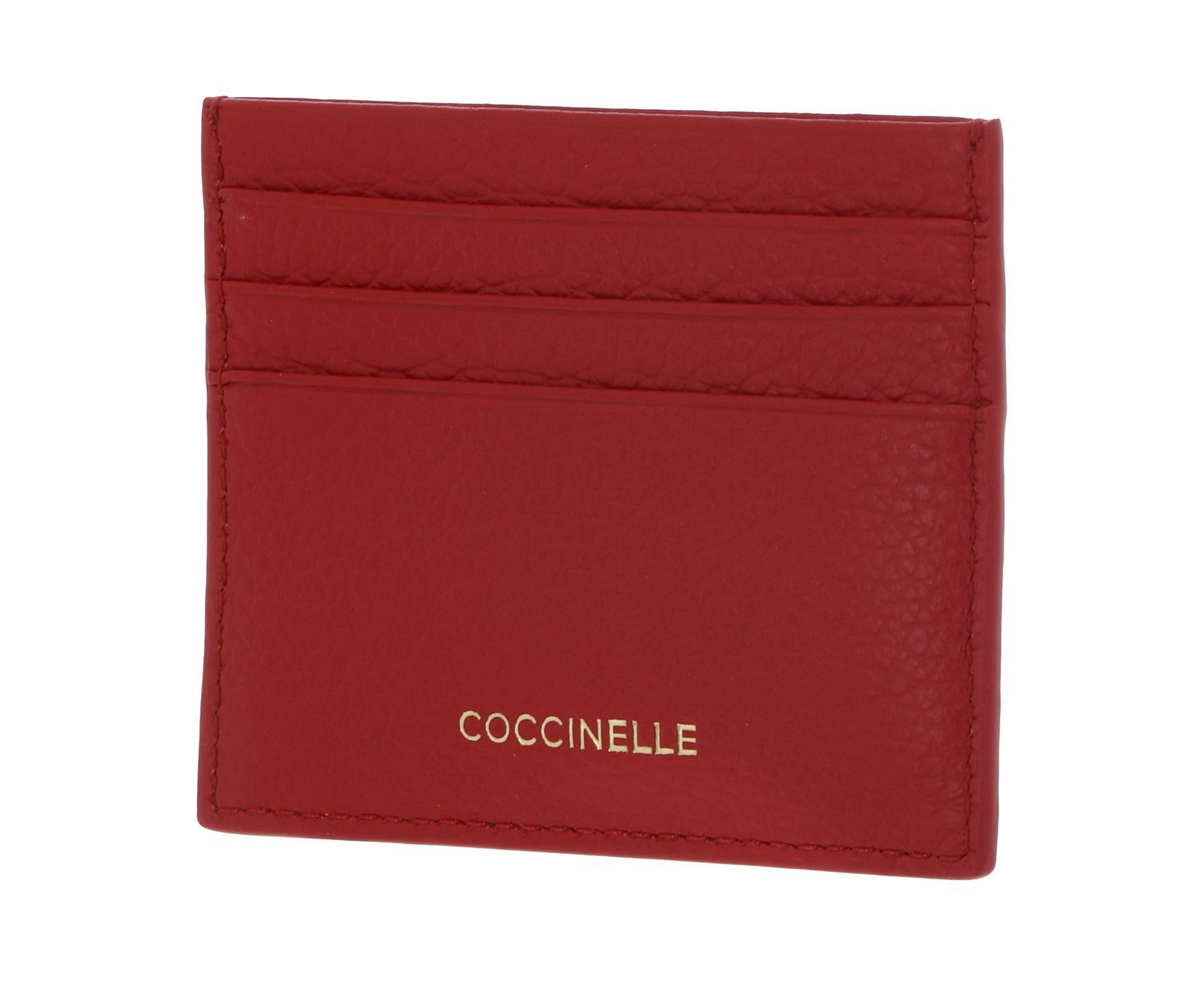 COCCINELLE Kartenetui Document Holder Grained Leather, aus echtem Rindsleder