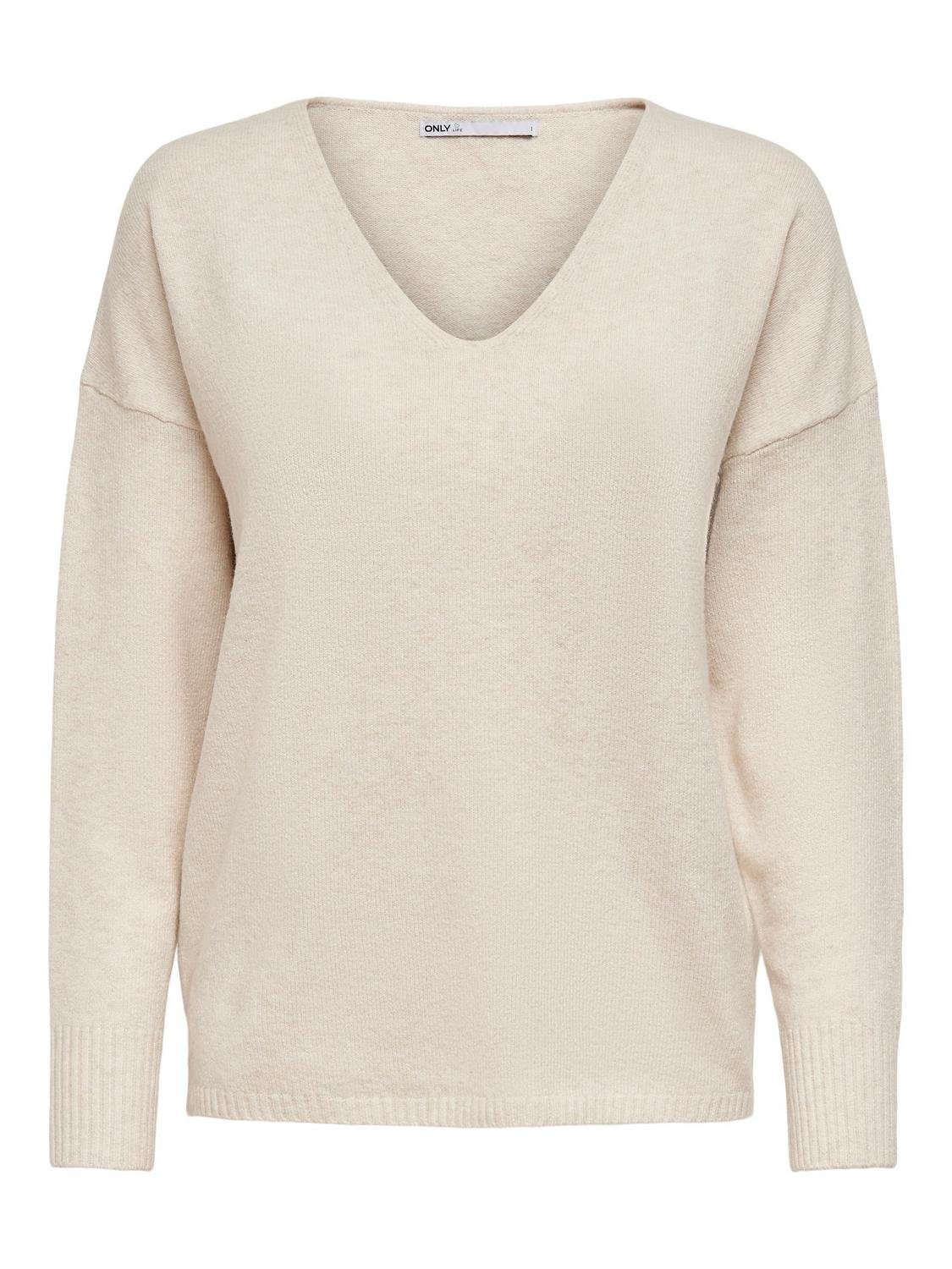 ONLY Strickpullover ONLRICA LIFE L/S V-NECK günstig online kaufen