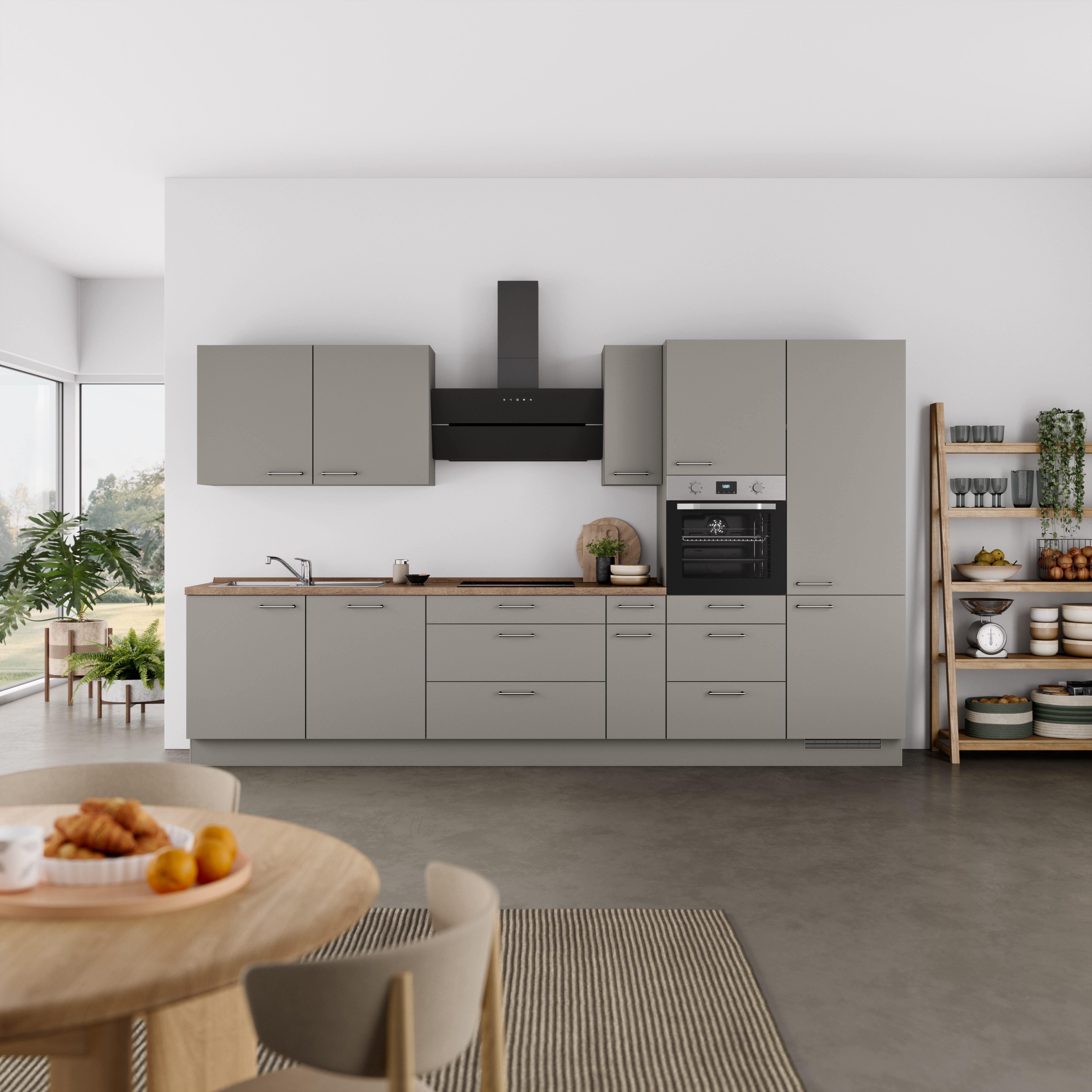 nobilia® Küchenzeile "Laser II", Ausrichtung wählbar, Breite 360 cm, vormon günstig online kaufen