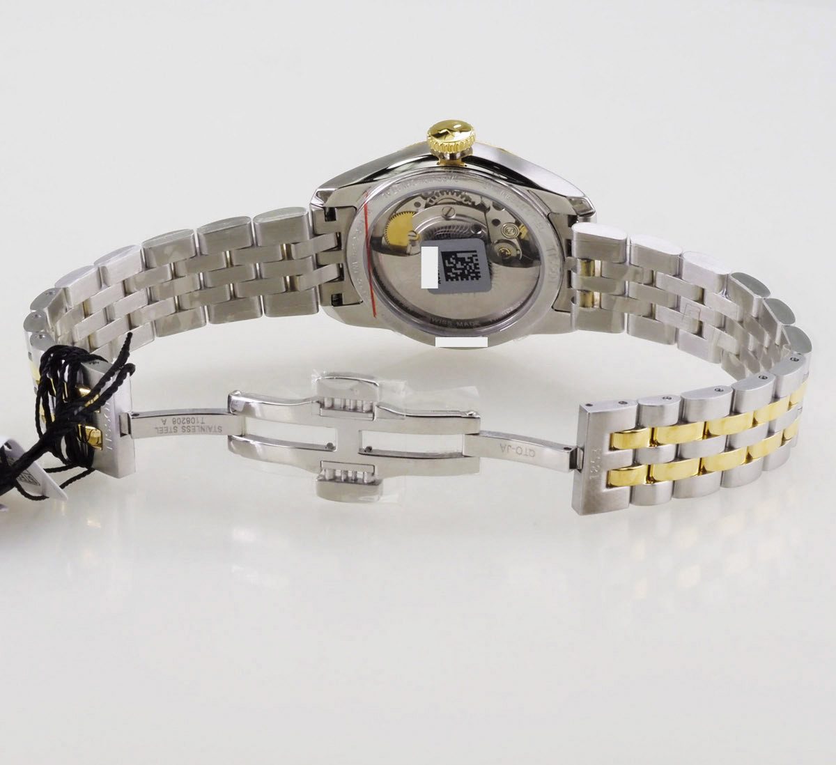 Tissot Automatikuhr schweizer Damen Uhr 30 mm Ø T1082082211700 Powermatic 80 Powermatic 80, Saphirglas und Glasboden