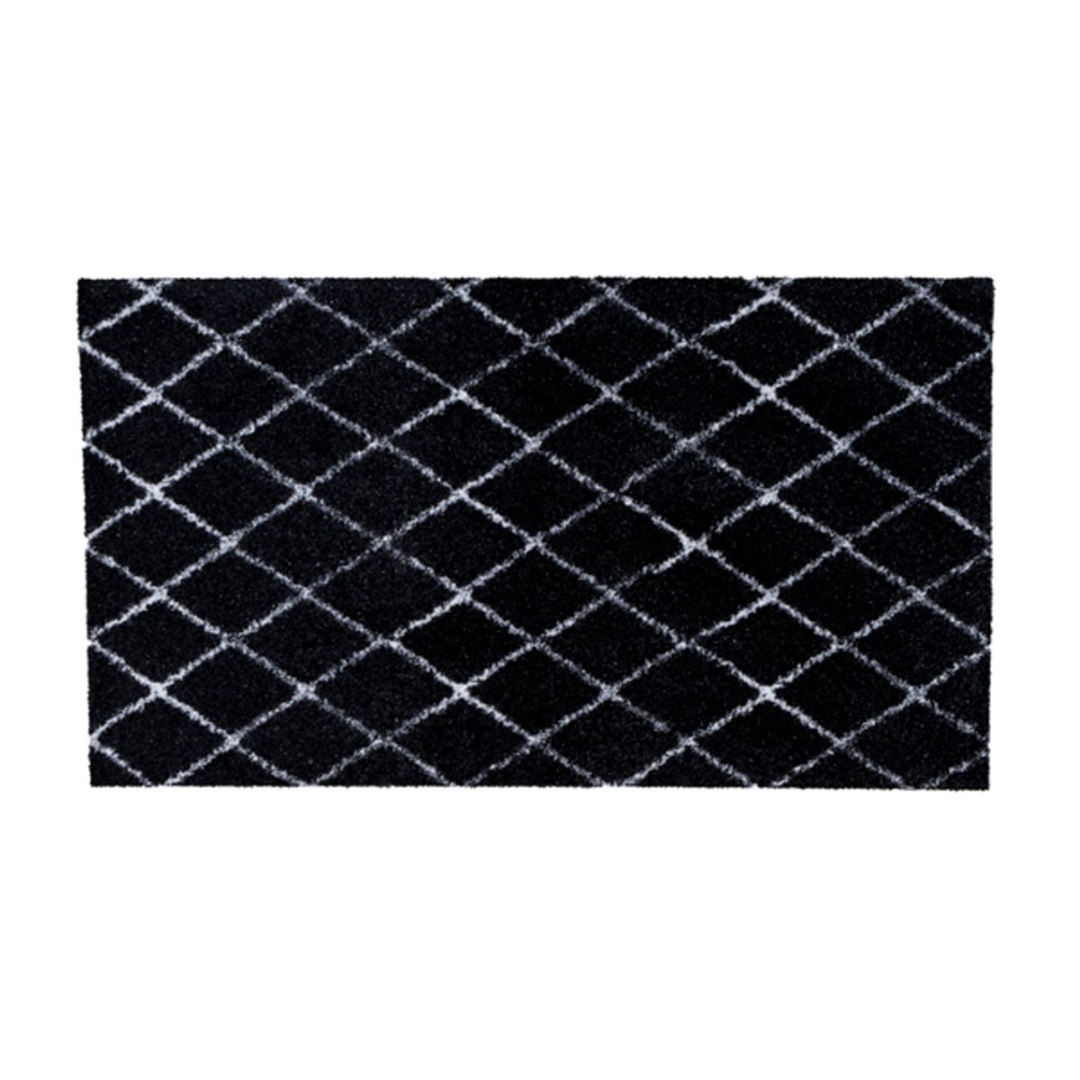 Xanie Läufer Aqua Teppichmatte Wohnteppich Fußmatte Wohnzimmerteppich, rechteckig, Höhe: 7 mm, absorbiert Flüssigkeit, waschbar, 150 x 67 cm, linea weiß