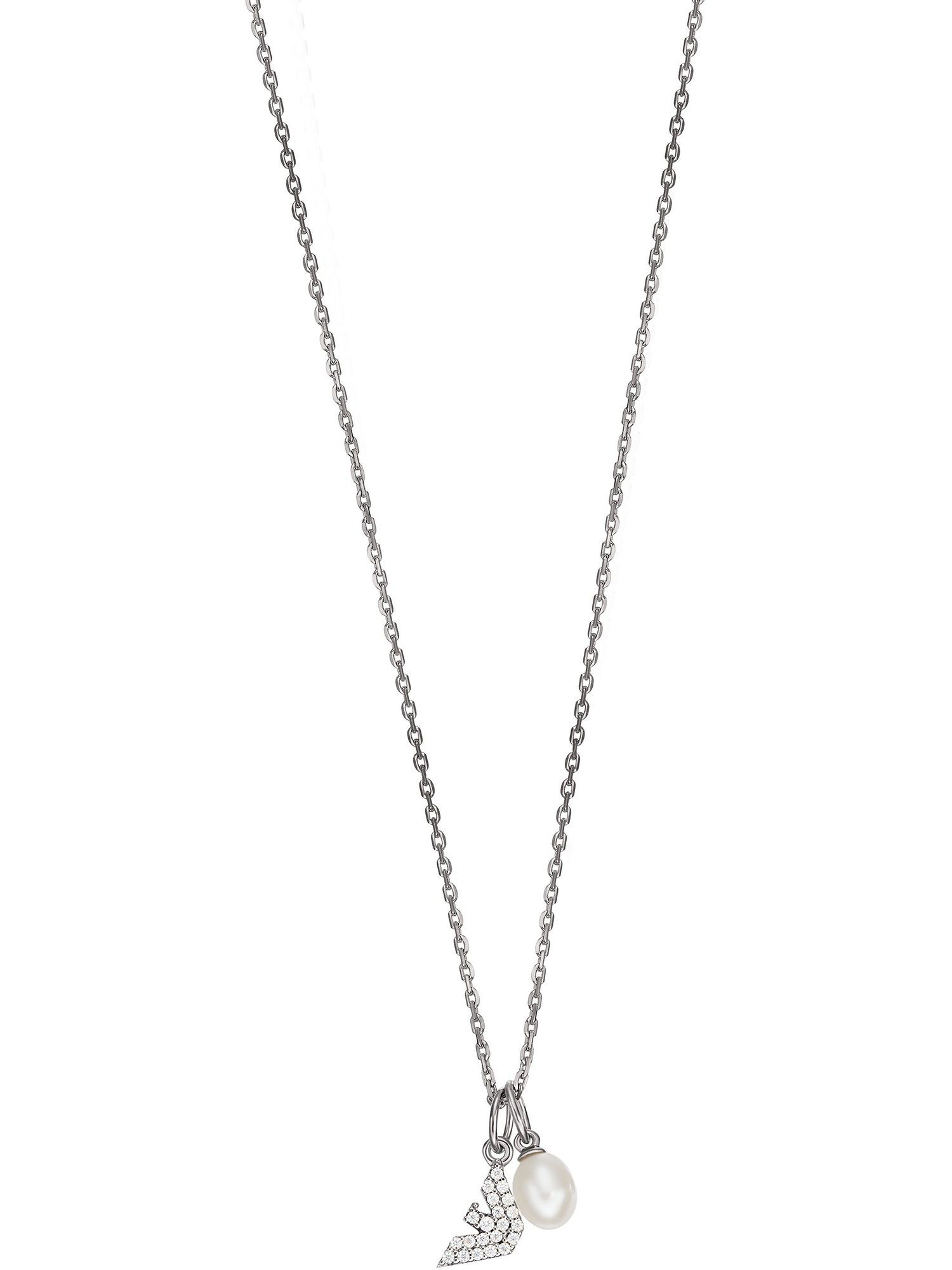 Emporio Armani Collier Emporio Armani Damen-Kette 925er Silber Glasstein