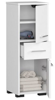 Home Collective Badregal Badezimmerschrank, aus 16 mm starker, abriebfester Laminatplatte, Weiß