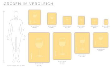 MOTIVISSO Poster Weißwein im Glas