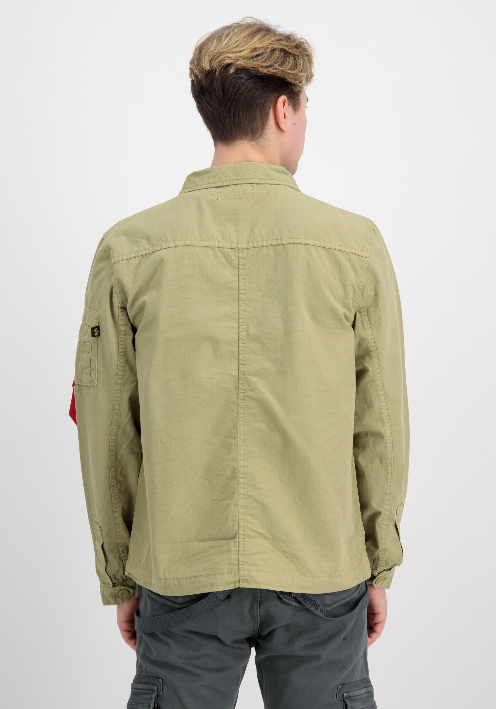 Alpha Overshirts Men light Ripstop Alpha Hemdjacke Industries - olive Industries Overshirt Cargo