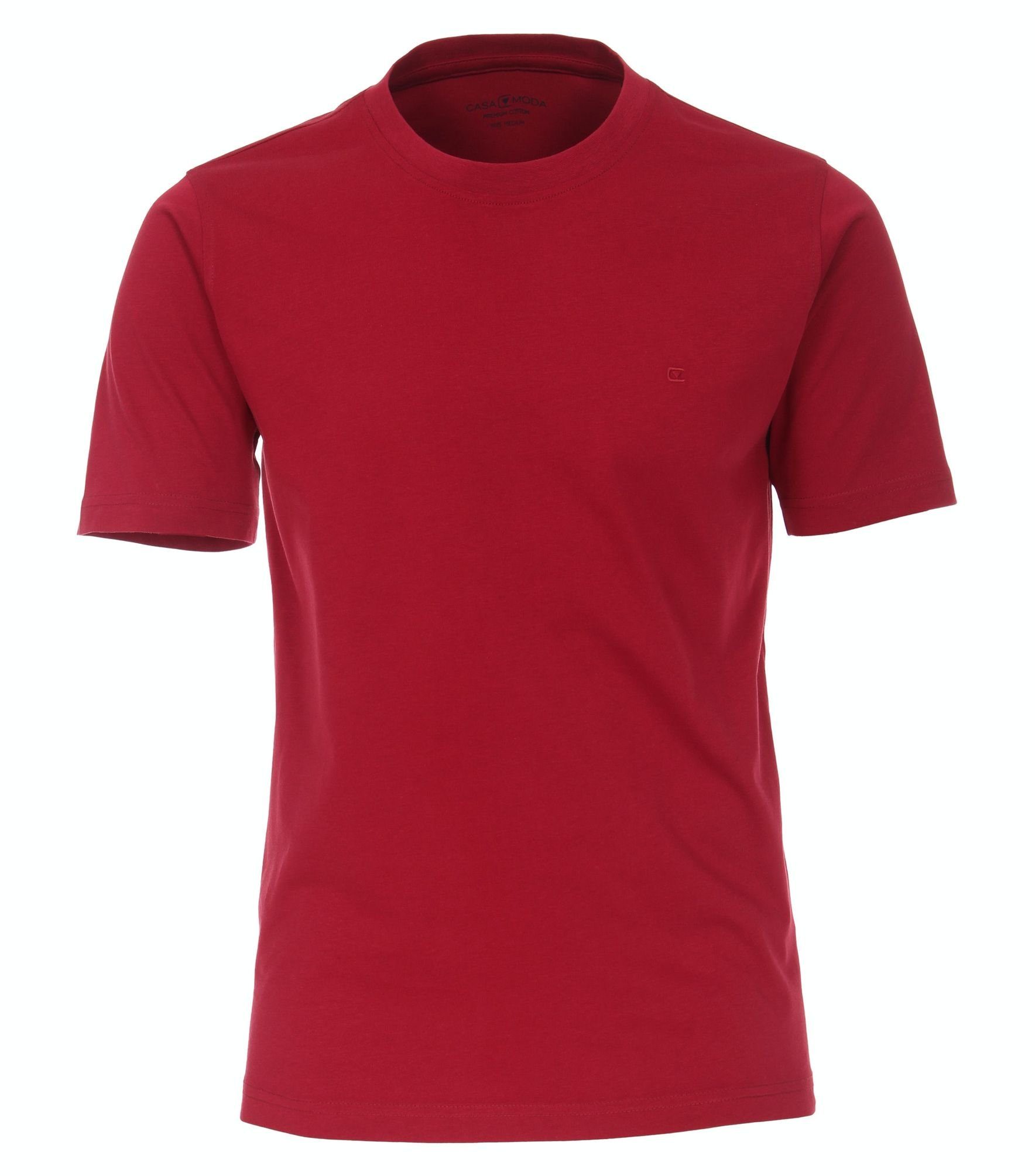 T-Shirt T-Shirt CASAMODA (964) unifarben Pflaume 004200