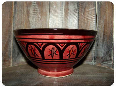SIMANDRA Schüssel Orientalische marokkanische Keramikschüssel, Keramik, (Mittel, 1-tlg), handarbeit
