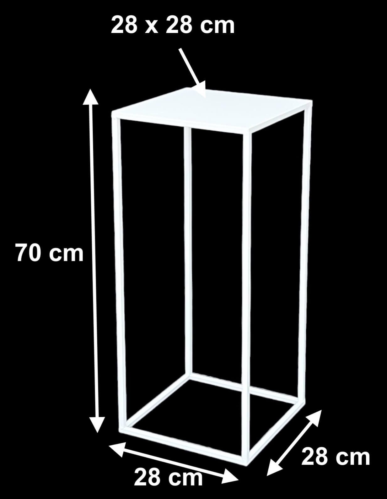 DanDiBo Blumenhocker Metall Weiß Eckig 50 günstig online kaufen