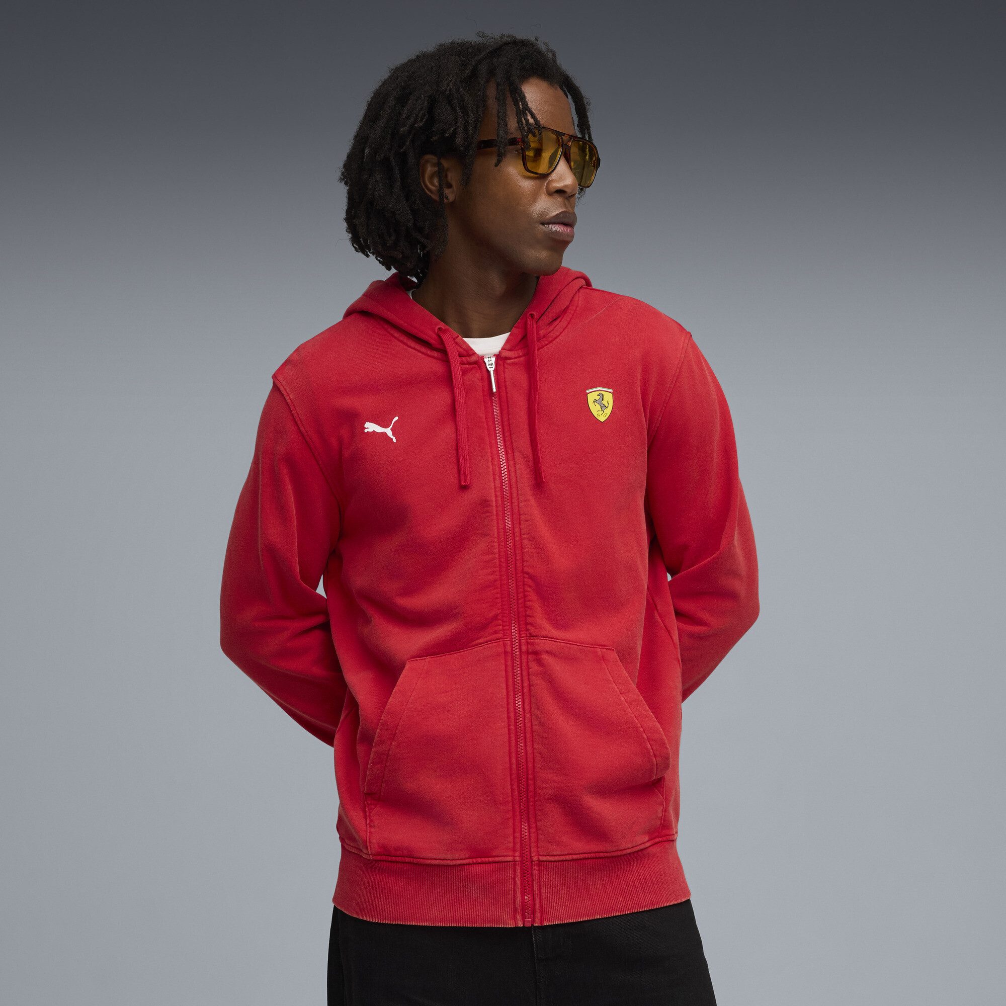PUMA Sweatjacke Scuderia Ferrari Sportswear Sweat-Kapuzenjacke Herren günstig online kaufen