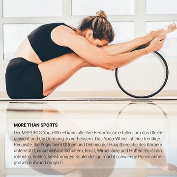 MSports® Yogarolle Yoga Wheel - Professional - Hilfsmittel bei Yoga-Übungen