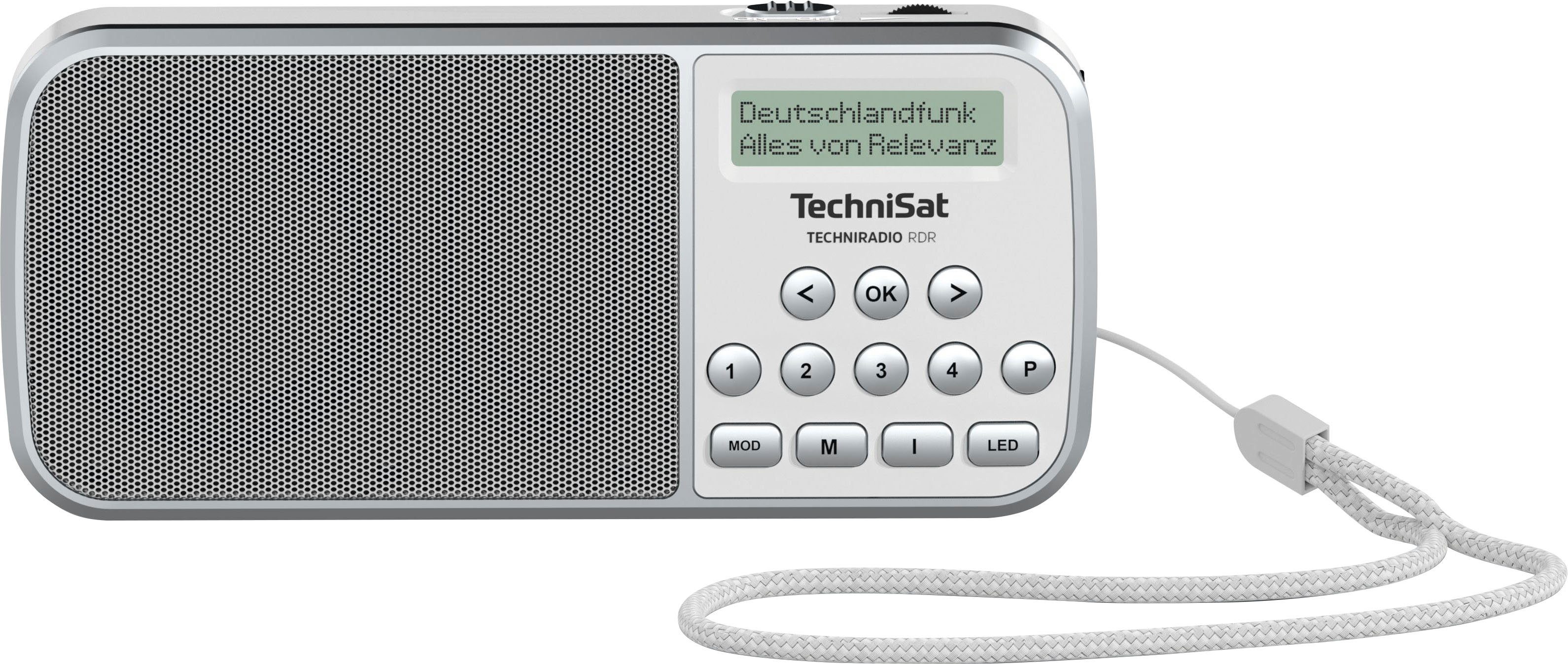 TechniSat Techniradio RDR Radio (FM-Tuner, 1 W) weiß