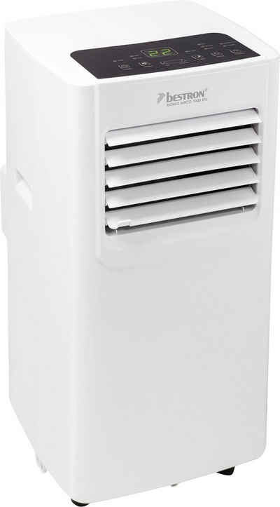 bestron Klimagerät AAC7000, für Räume bis 28m², Kühlleistung 2,1 kW, 7.000BTU/h, Farbe: weiß