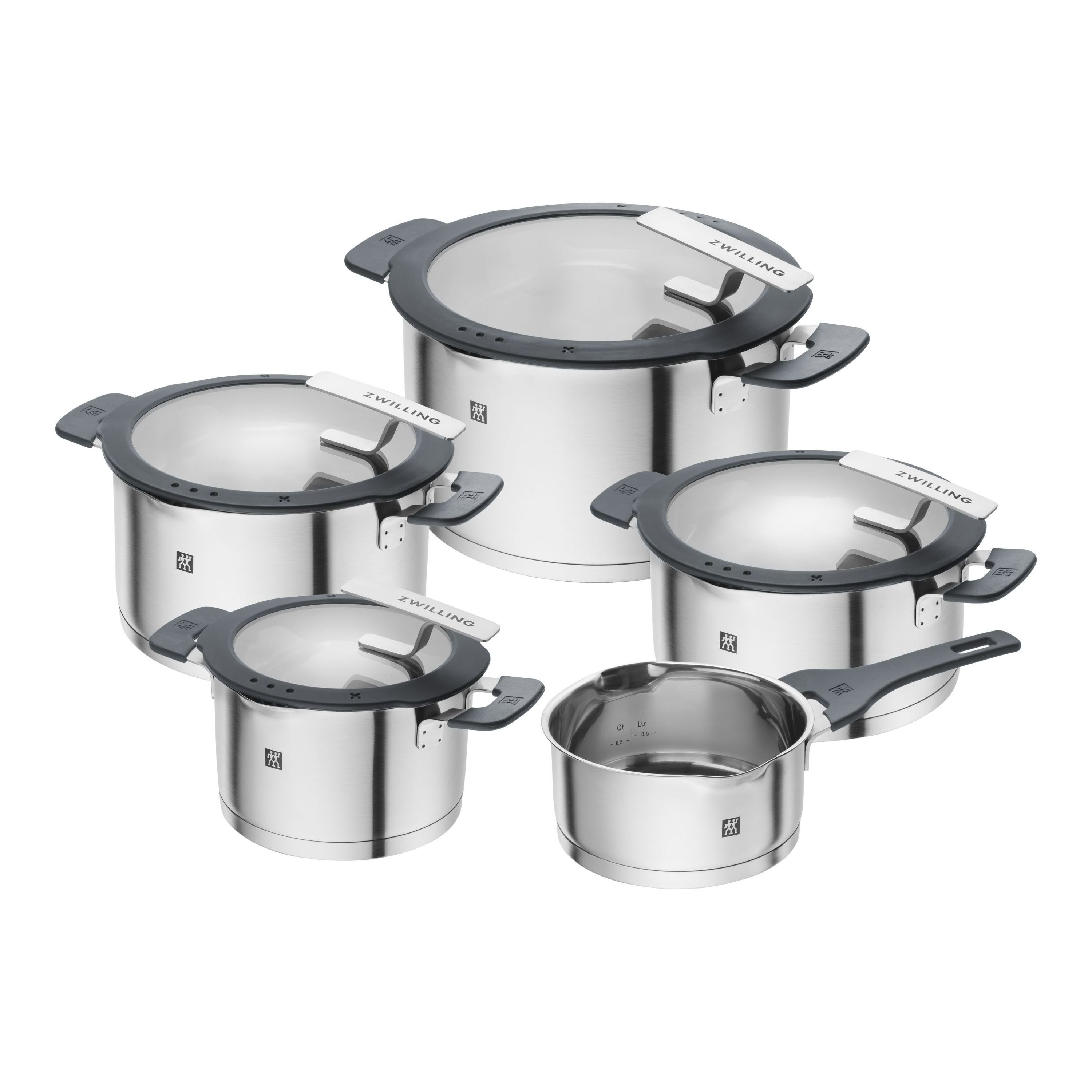Zwilling Kochtopf ZWILLING Topf-Set SIMPLIFY silber Kochtopf Suppentopf Кастрюли