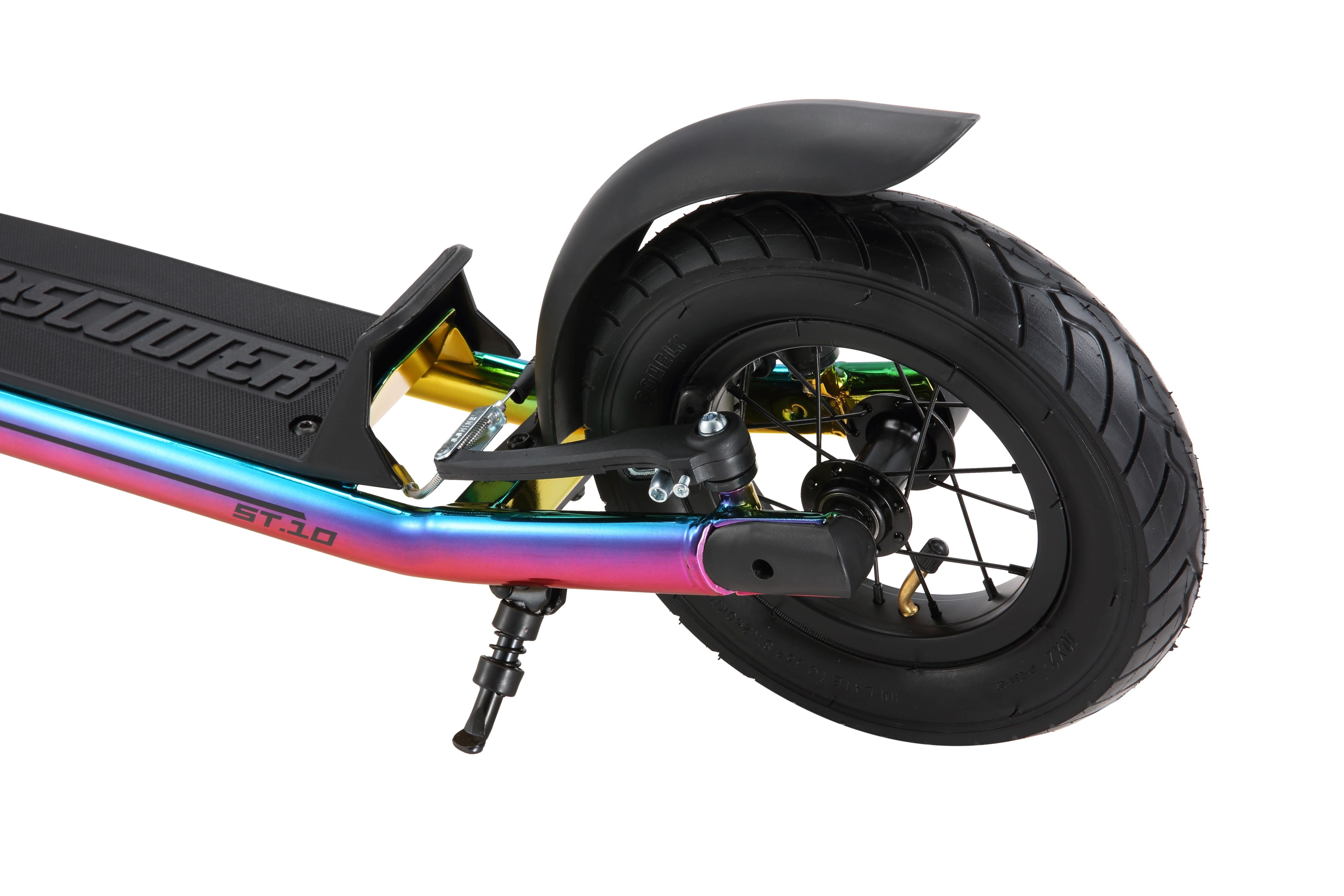 Star-Scooter Cityroller 10 Zoll, ab 5 Jahre, Kinder City Roller ab 96 cm, Jungen, Mädchen, Höhenverstellbar, Seitenständer
