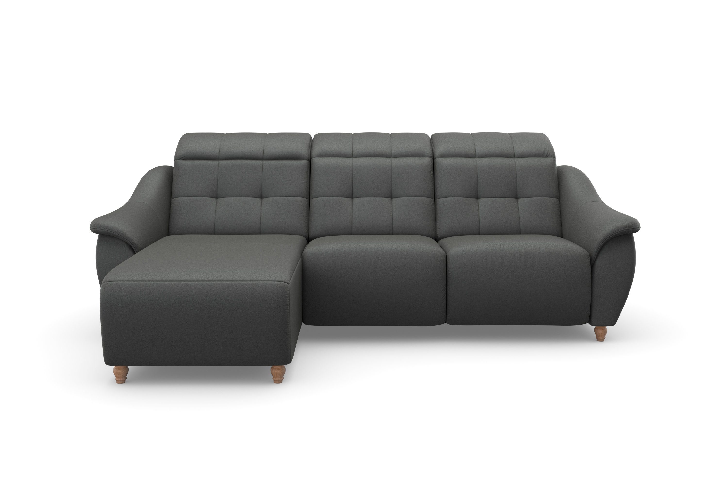Home affaire Ecksofa Boston L-Form, 2 Teile, Kopfteilverstellung an jeder Sitzfläche, wahlweise Relaxfunktion