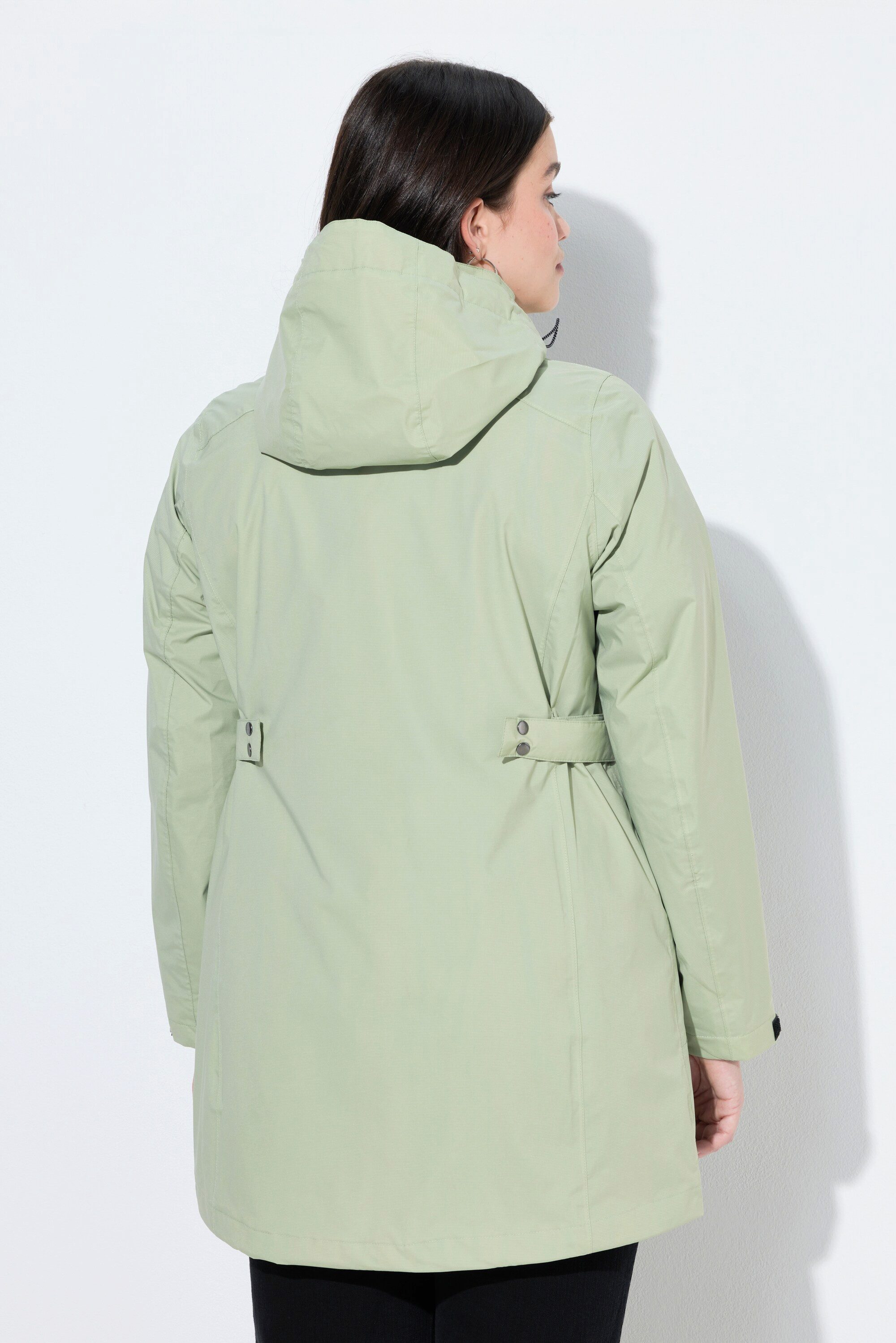 Ulla Popken Funktionsjacke HYPRAR Funktionsjacke wasserdicht A-Linie Kapuze