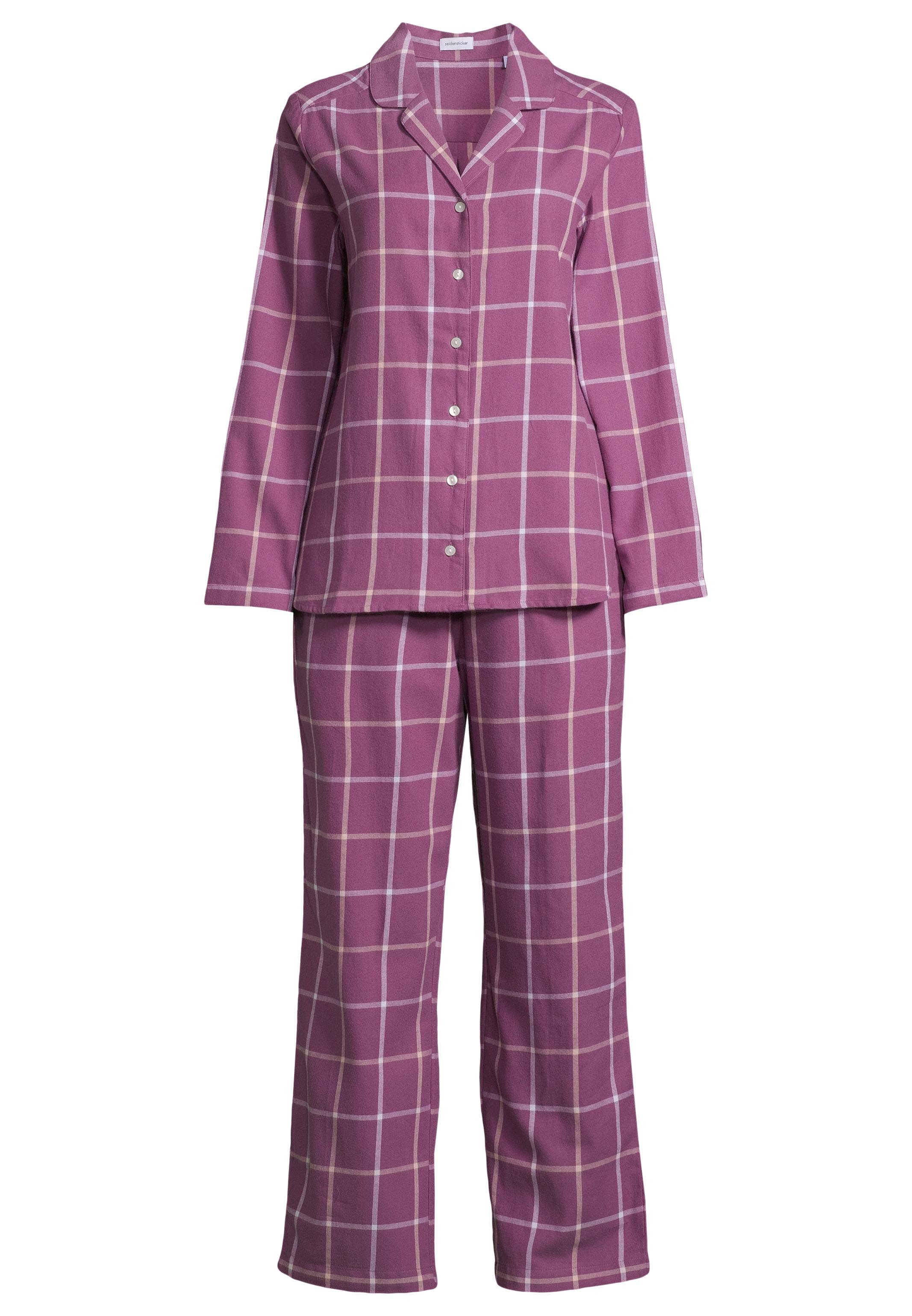seidensticker Pyjama Classic Flanell (Set, 2 tlg) Schlafanzug - Baumwolle - günstig online kaufen