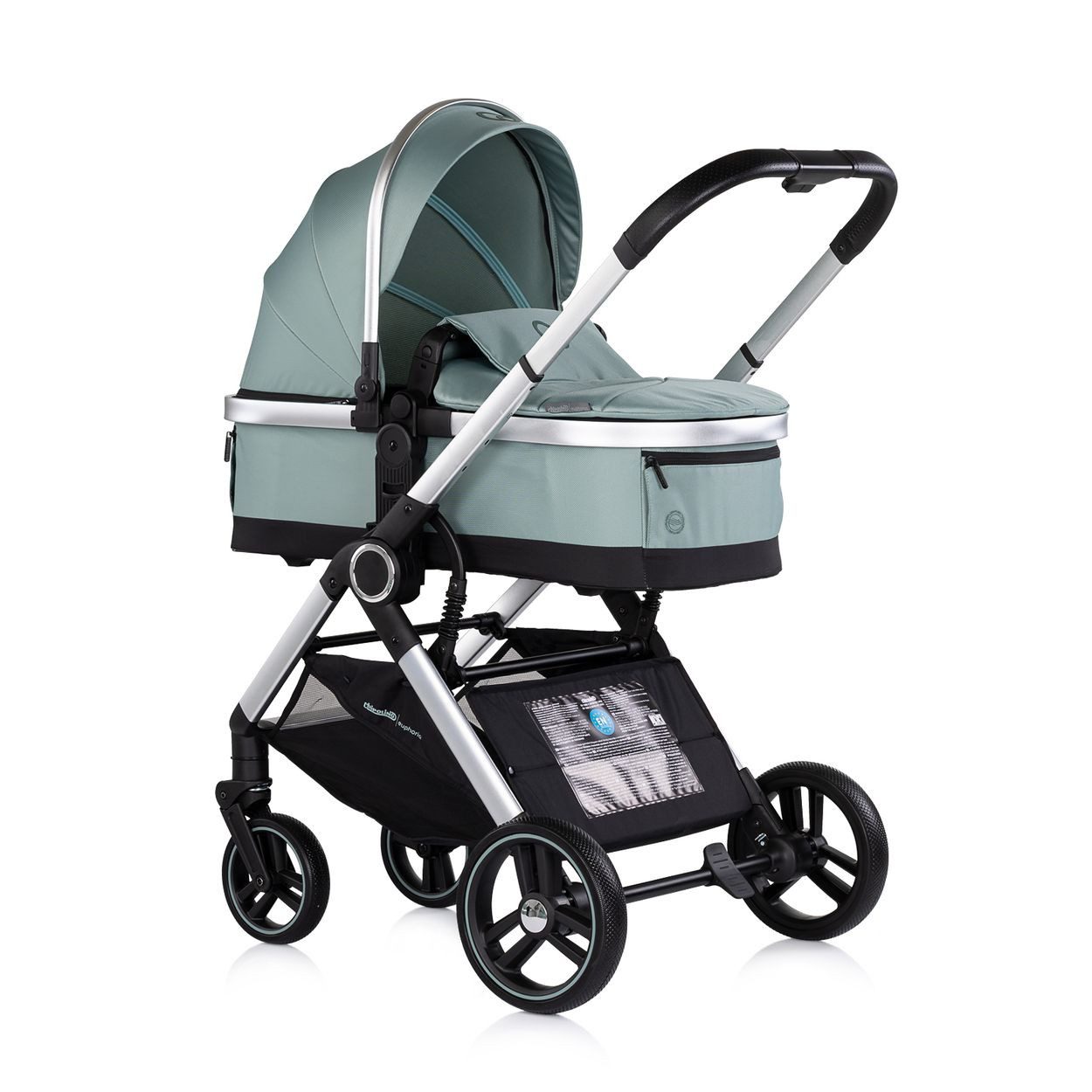 Chipolino Kombi-Kinderwagen Kombikinderwagen 3in1 Euphoria, Sportsitz Babyschale umbaubar klappbar
