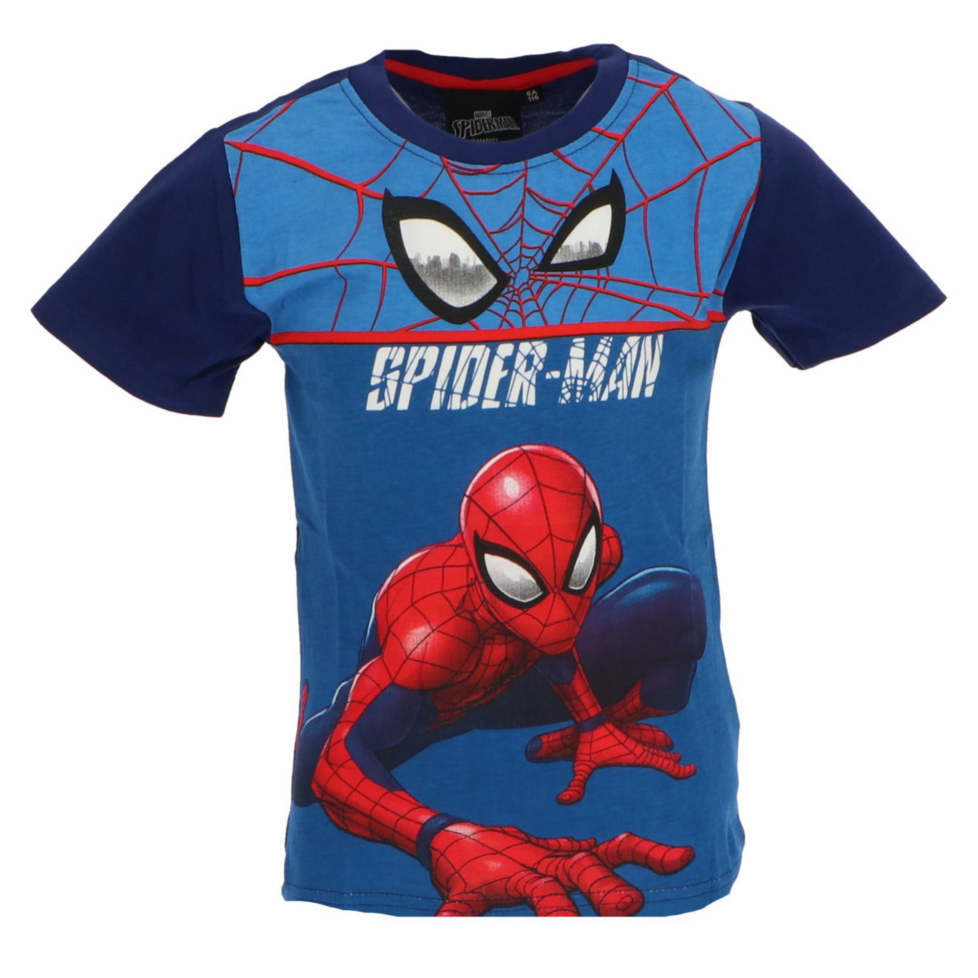 MARVEL Print-Shirt Marvel Spiderman Kinder Jungen T-Shirt Kurzarm Shirt 100% Baumwolle, Gr. 98 bis 128