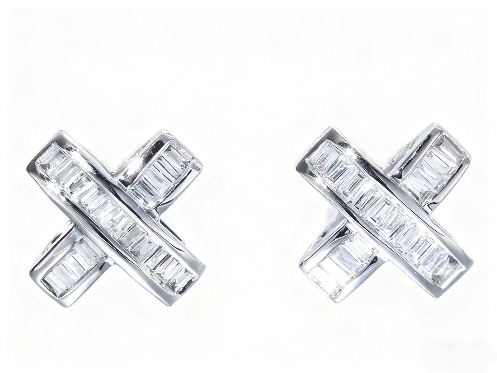 Jumpeak Paar Ohrstecker D/E,VVS/VS,14K Weißgold,Damen-Ohrstecker,im Labor gezüchtete Diamanten, Kommunion geschenk mädchen,Damen geschenk,Geschenk tochter