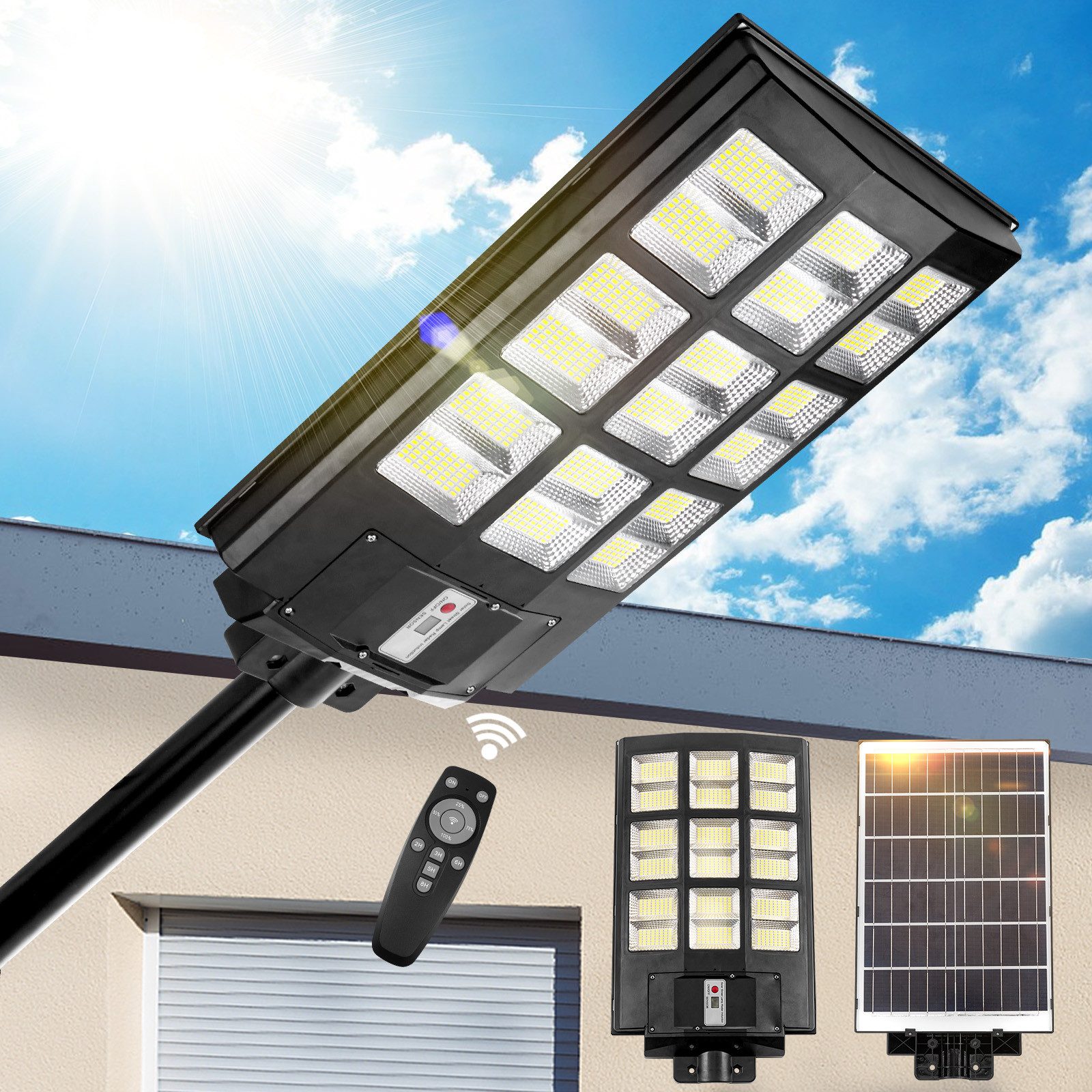 LMaxhome LED Solarleuchte Außen-Wandleuchte Solarlampen mit günstig online kaufen