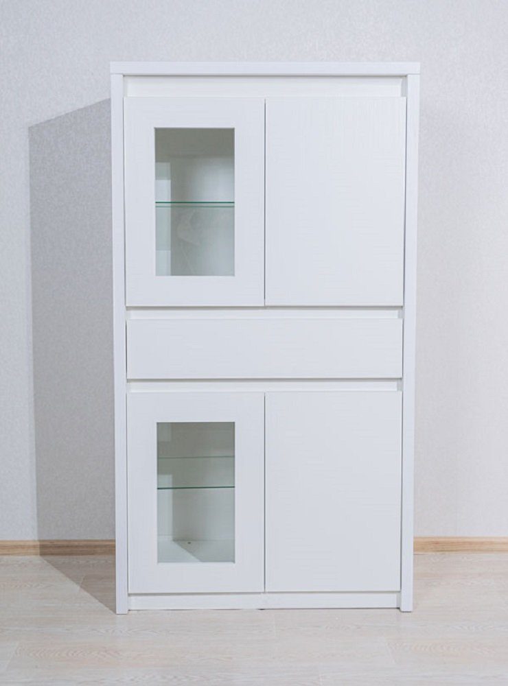 Feldmann-Wohnen Highboard 159 cm 44 87 x Kommode), cm PALERMO (Vitrine, x cm B/T/H