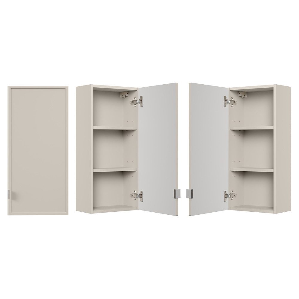 Lomadox Hängeschrank BIBIONE-56 Badschrank, 35cm breit, kaschmir, 1-türig