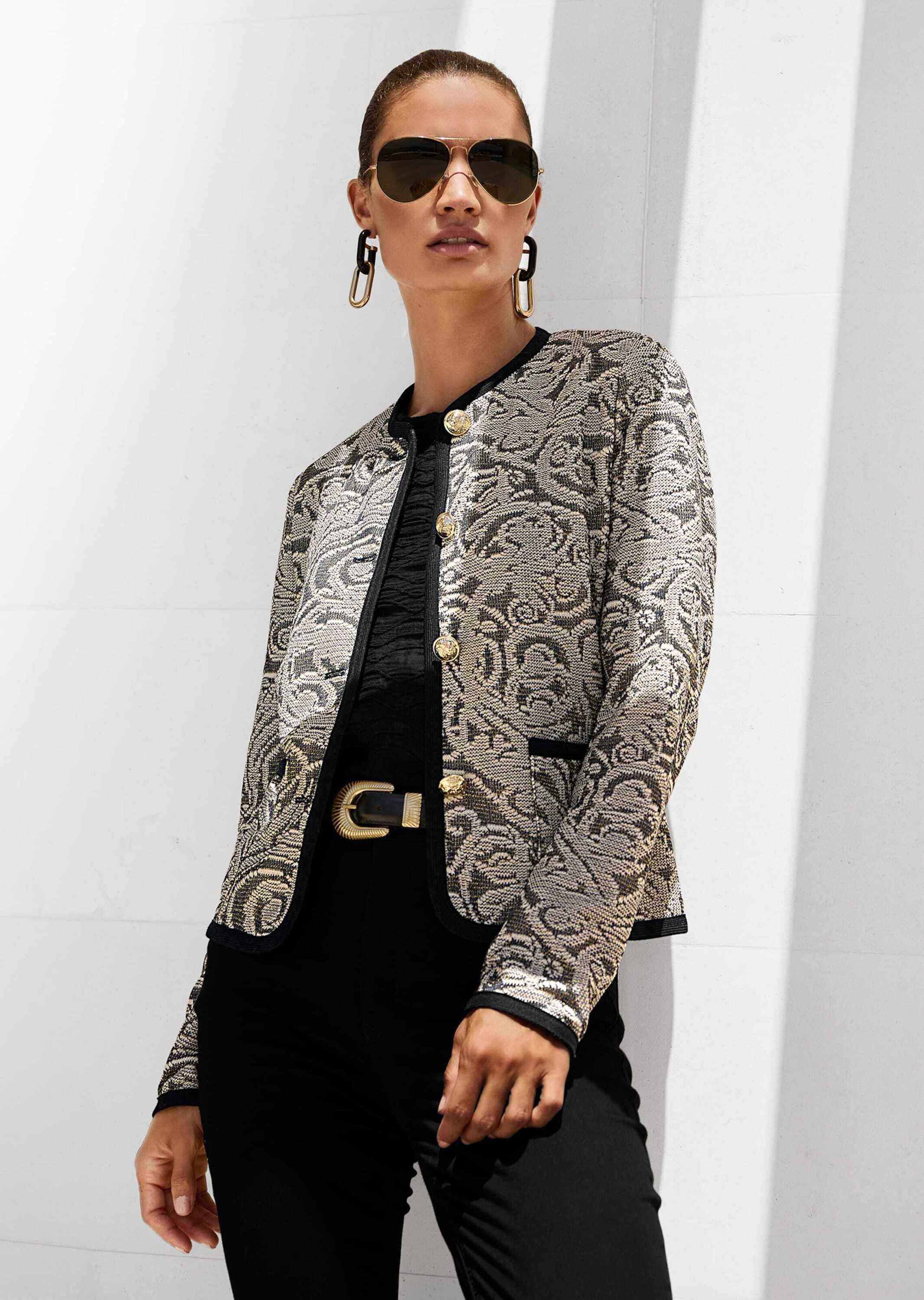 MADELEINE Kurzblazer Kragenloser Kurzblazer im Couture-Style günstig online kaufen