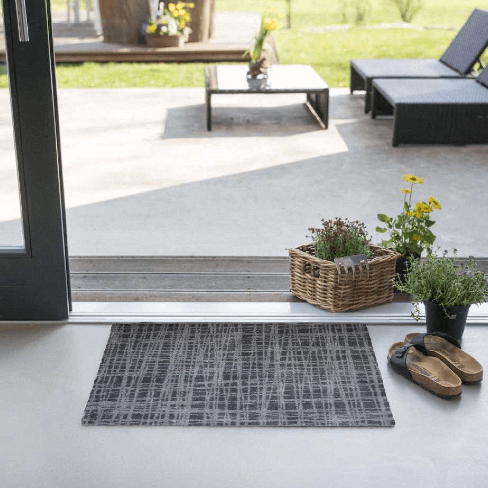 akzente Fußmatte Feel Scratched Lines, Rechteckig, Höhe: 6 mm, 40x60 cm, Po günstig online kaufen