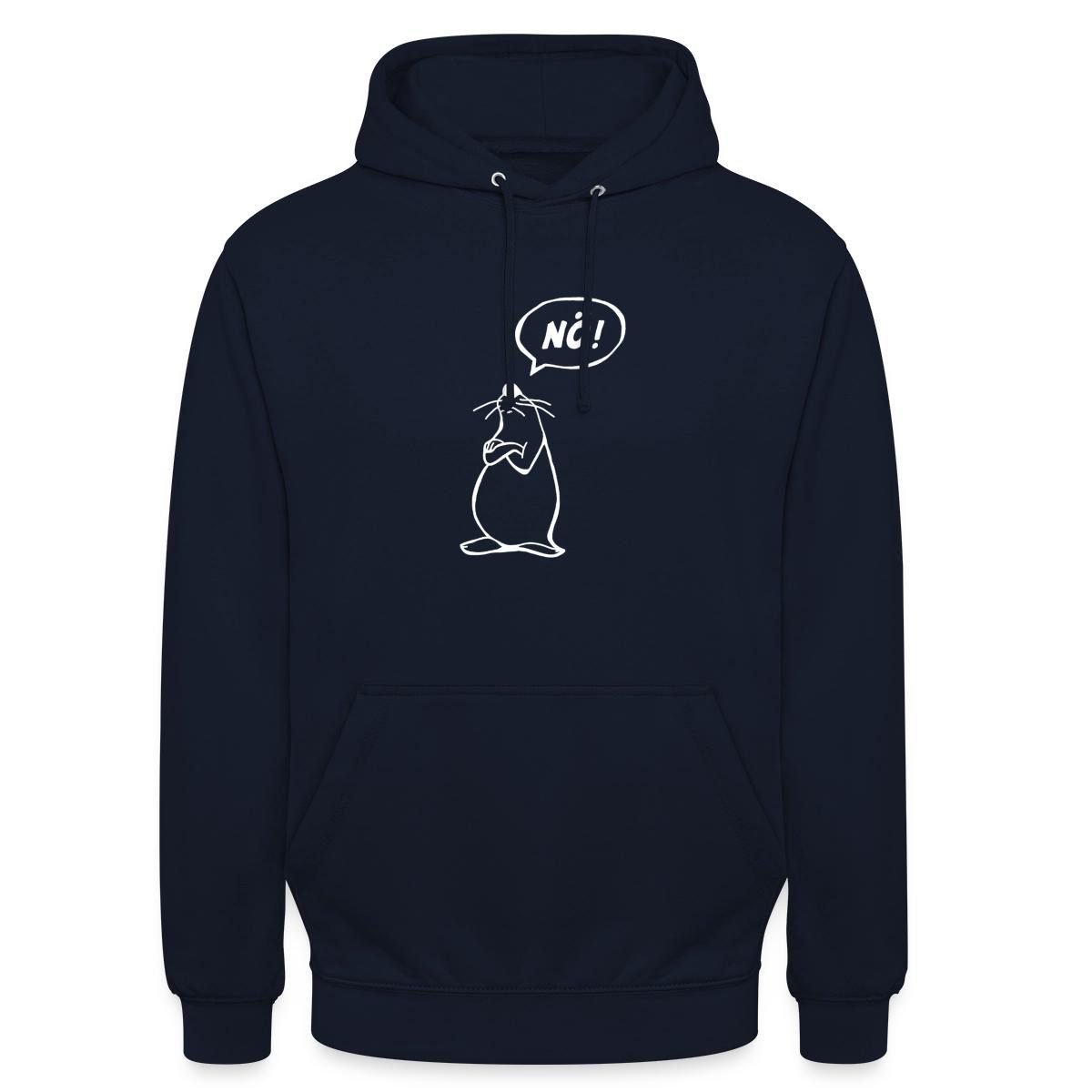 Spreadshirt Hoodie Maus Lustiger Spruch Nö Bevor Du Fragst Nein Unisex Hoodie (1-tlg)