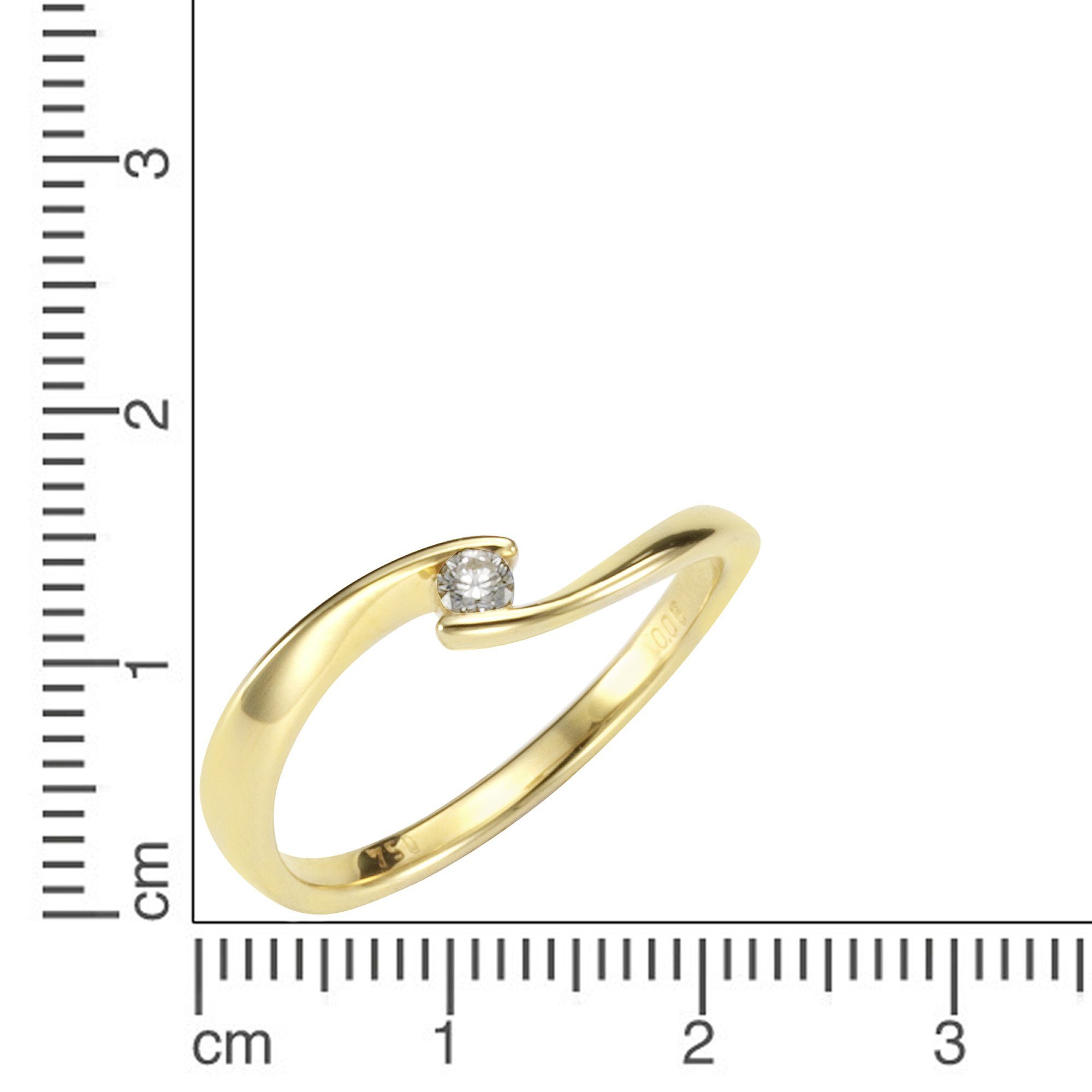Orolino Fingerring Gold 750 mit Brillant 0,06ct. günstig online kaufen