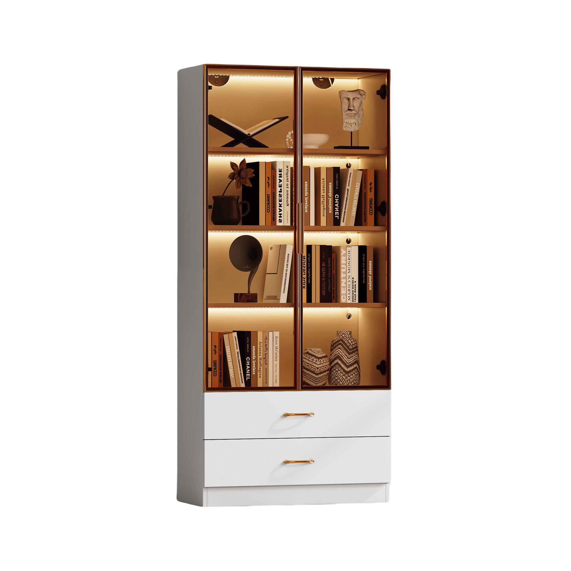 MODFU Vitrine LED-Badezimmerschrank in modernem Design günstig online kaufen