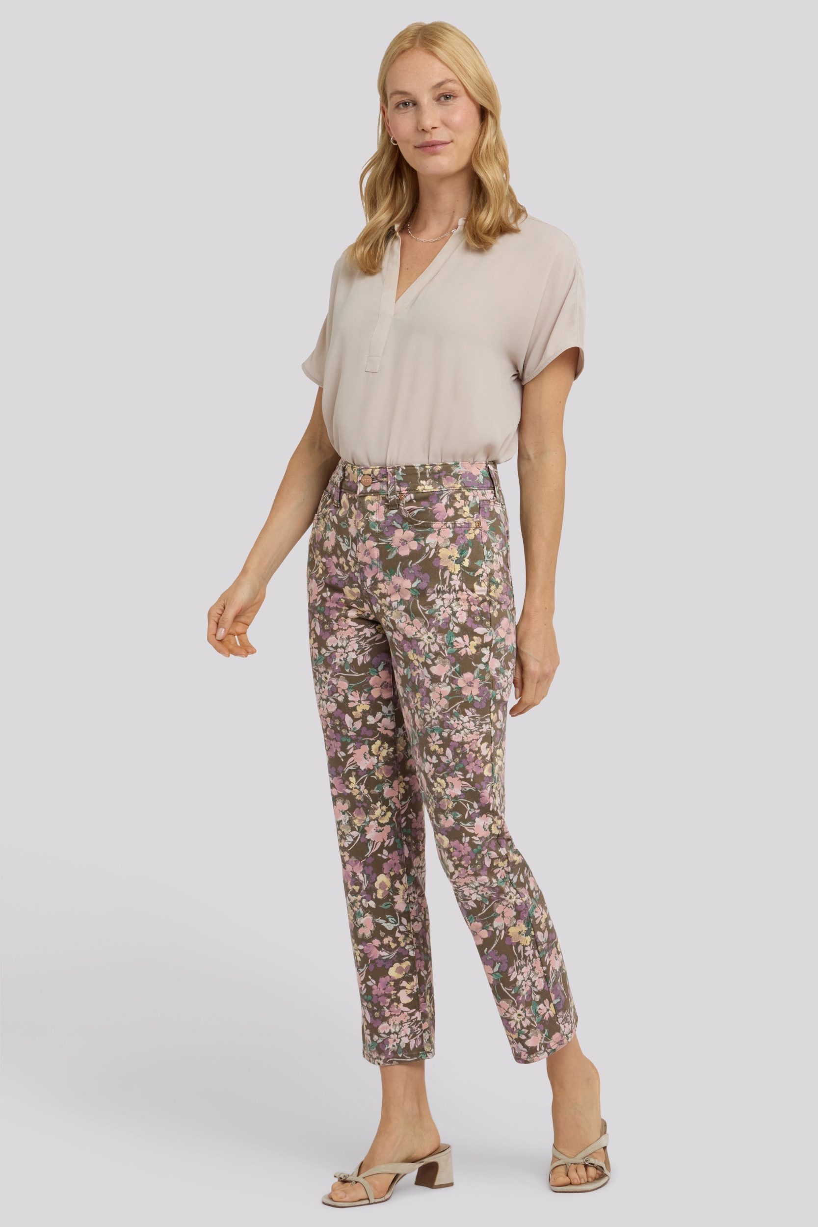NYDJ Straight-Jeans Marilyn Straight Ankle Jeans mit High Rise