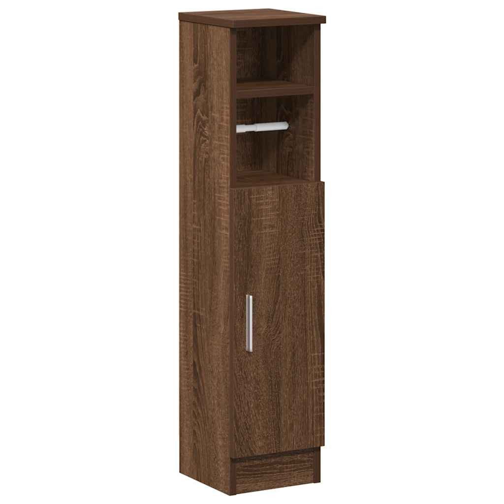 vidaXL Badezimmer-Set Badezimmerschrank mit Rollenhalter Eichen-Optik günstig online kaufen