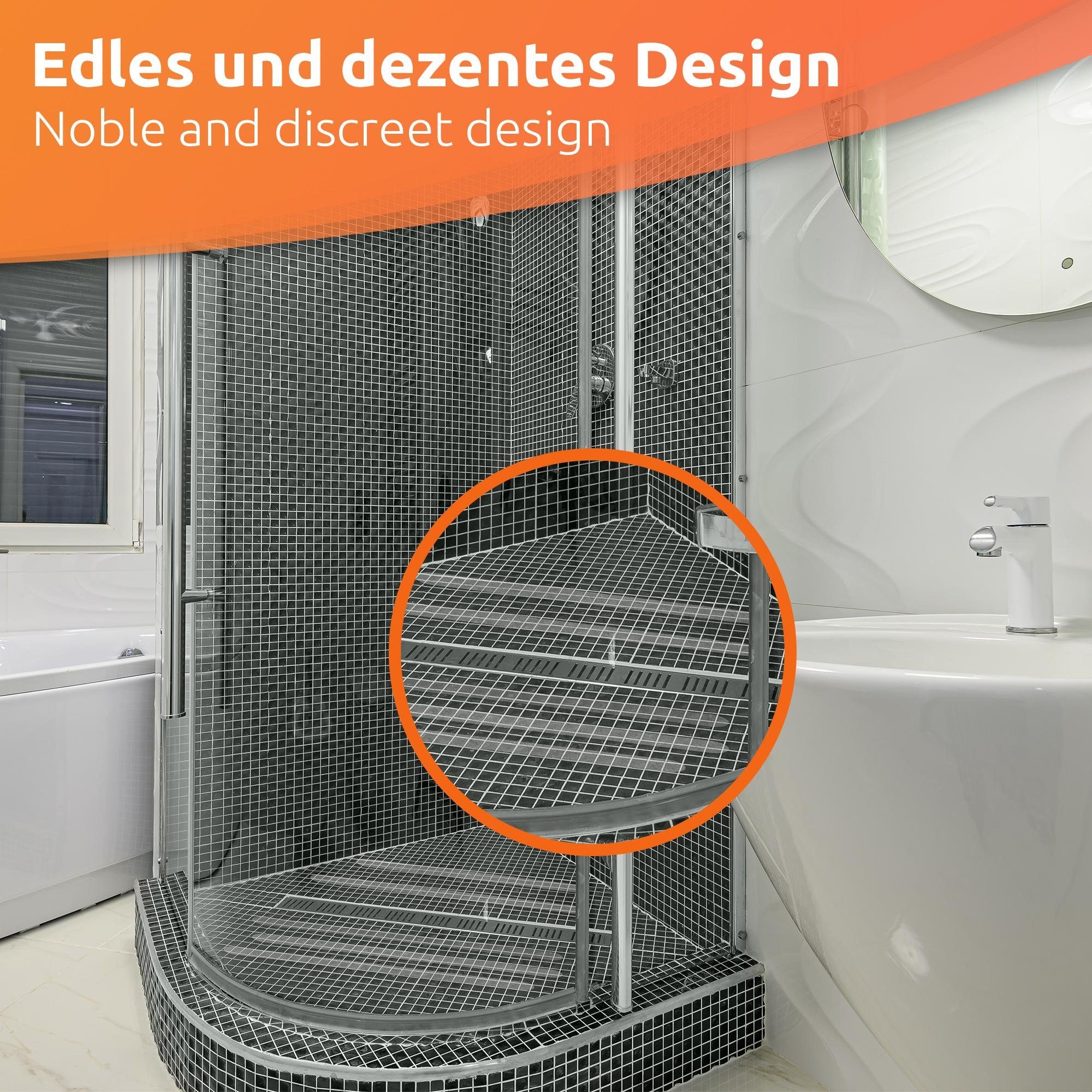 ECENCE Antirutsch-Aufkleber 12x Anti-Rutsch-Streifen Aufkleber Dusche Treppe, 12-tlg.