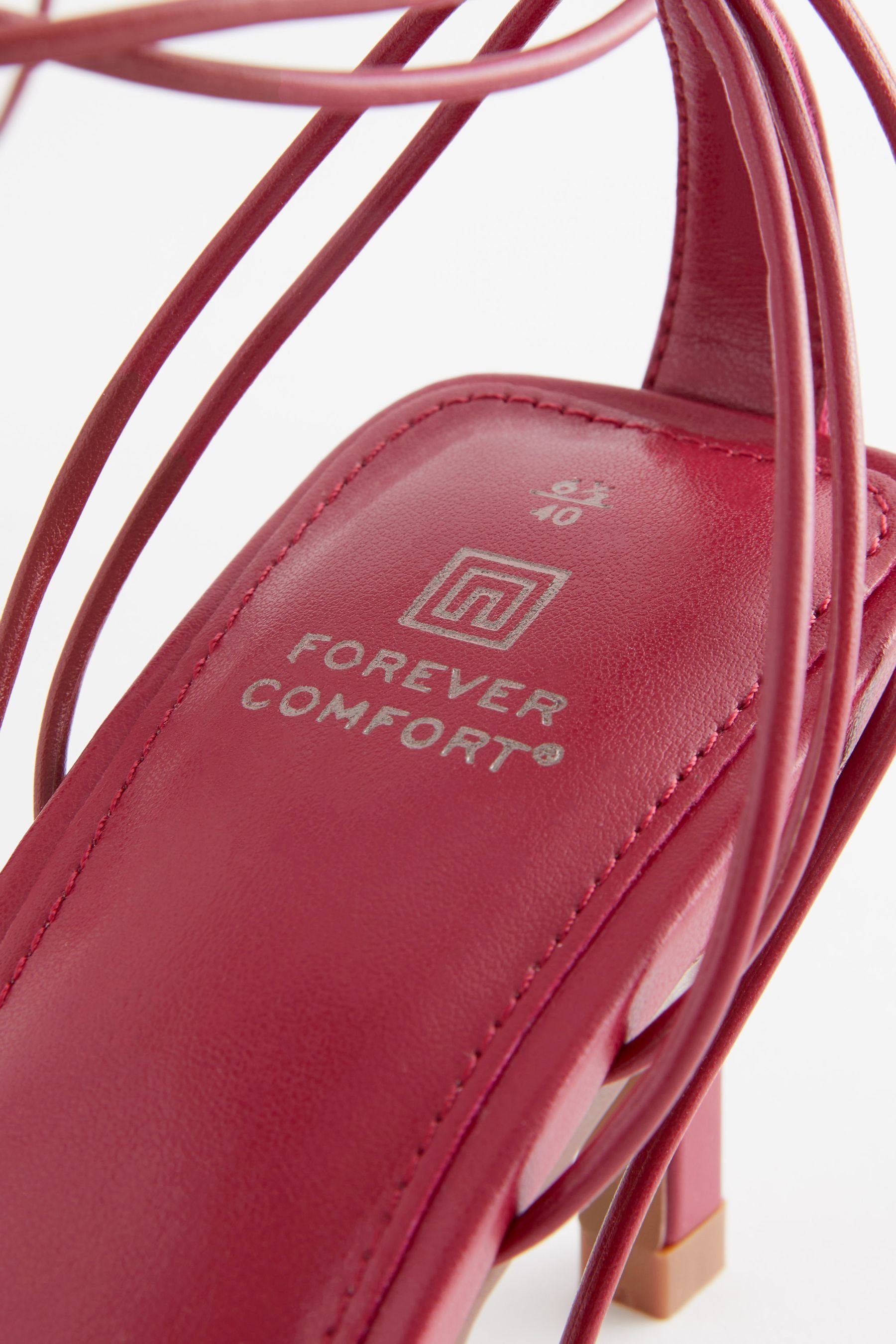 Sandaletten Wickeldesign Riemchensandalette (1-tlg) Comfort im Forever Red Next