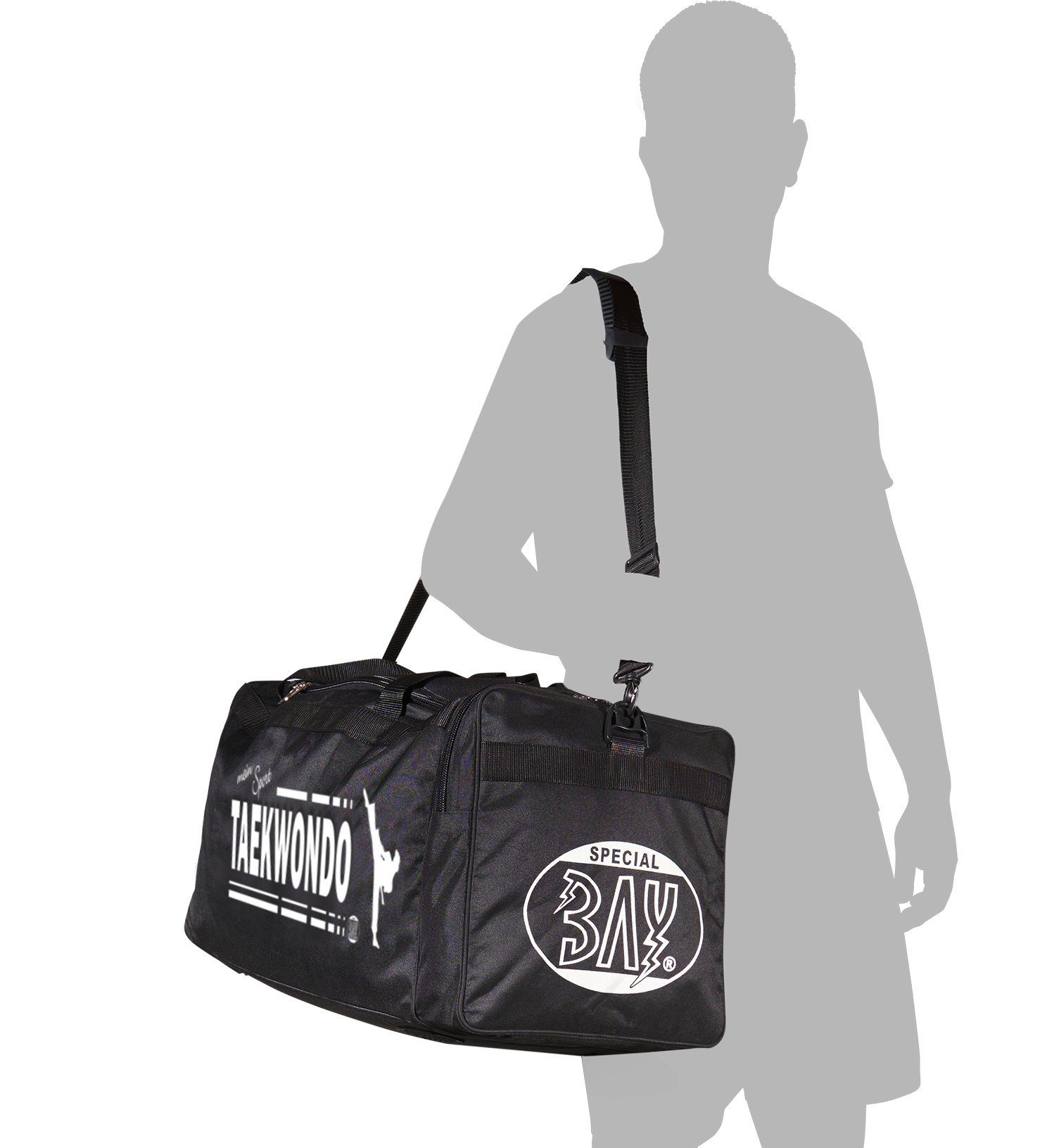 BAY-Sports Sporttasche Sporttasche mein Sport TKD Taekwondo schwarz 70 cm