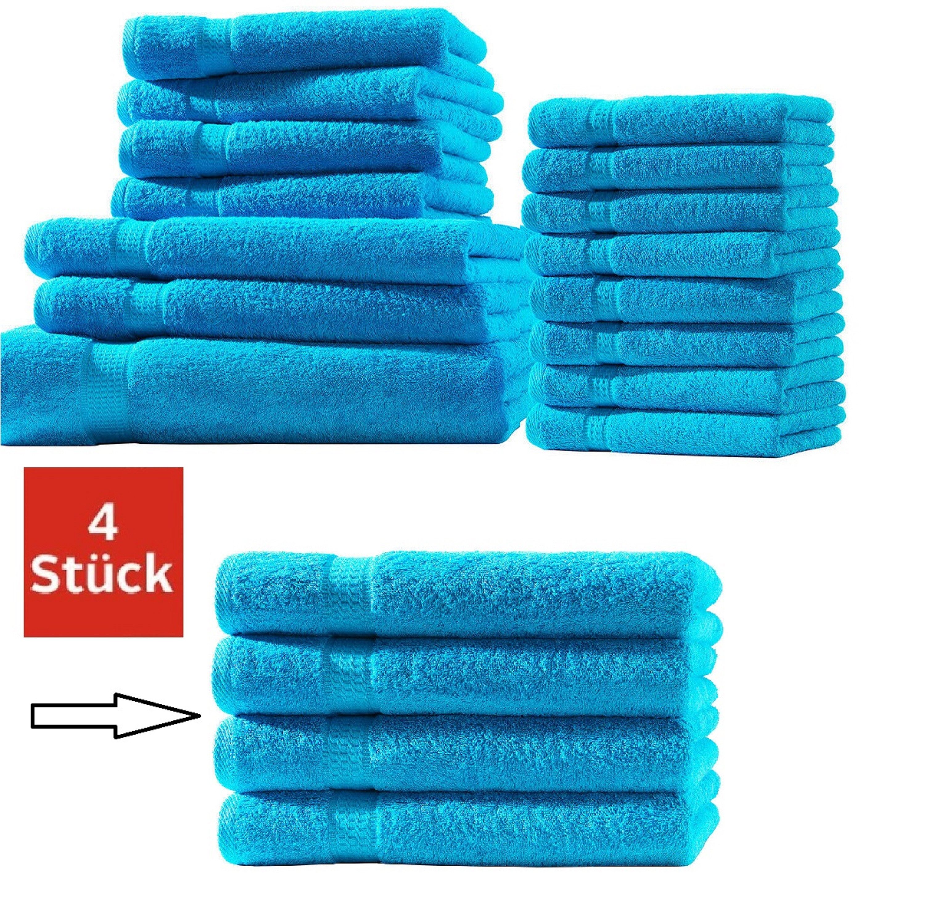DDOnlineShop Handtuch Set Handtücher Set 100% günstig online kaufen