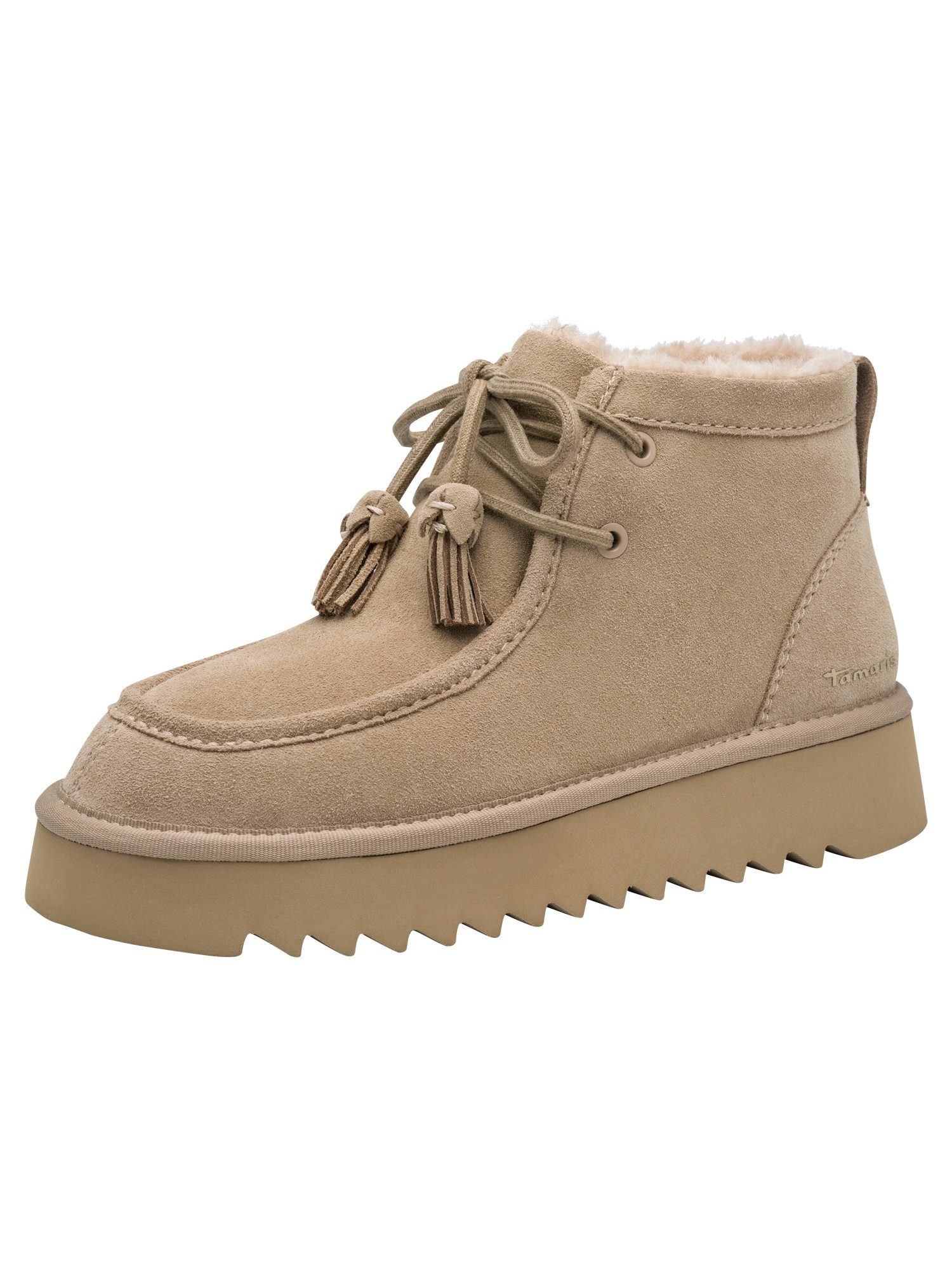 Tamaris TOUCH-IT aus Leder kein Absatz 1-26255-47 Winterstiefelette TOUCH-IT