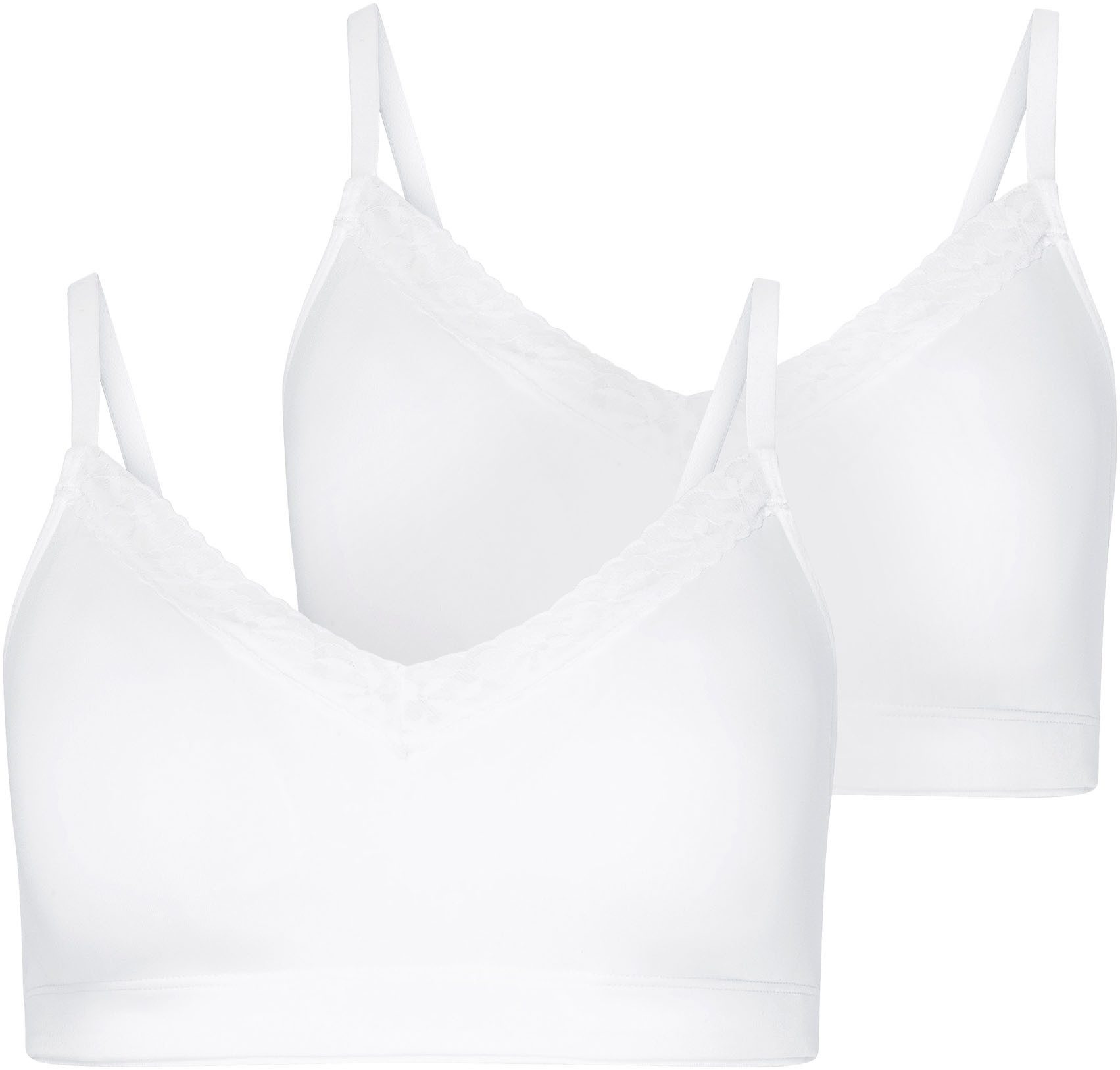 Jockey Bralette Soft Stretch Lace (2er Pack) verstellbare Träger für eine anpassbare Passform