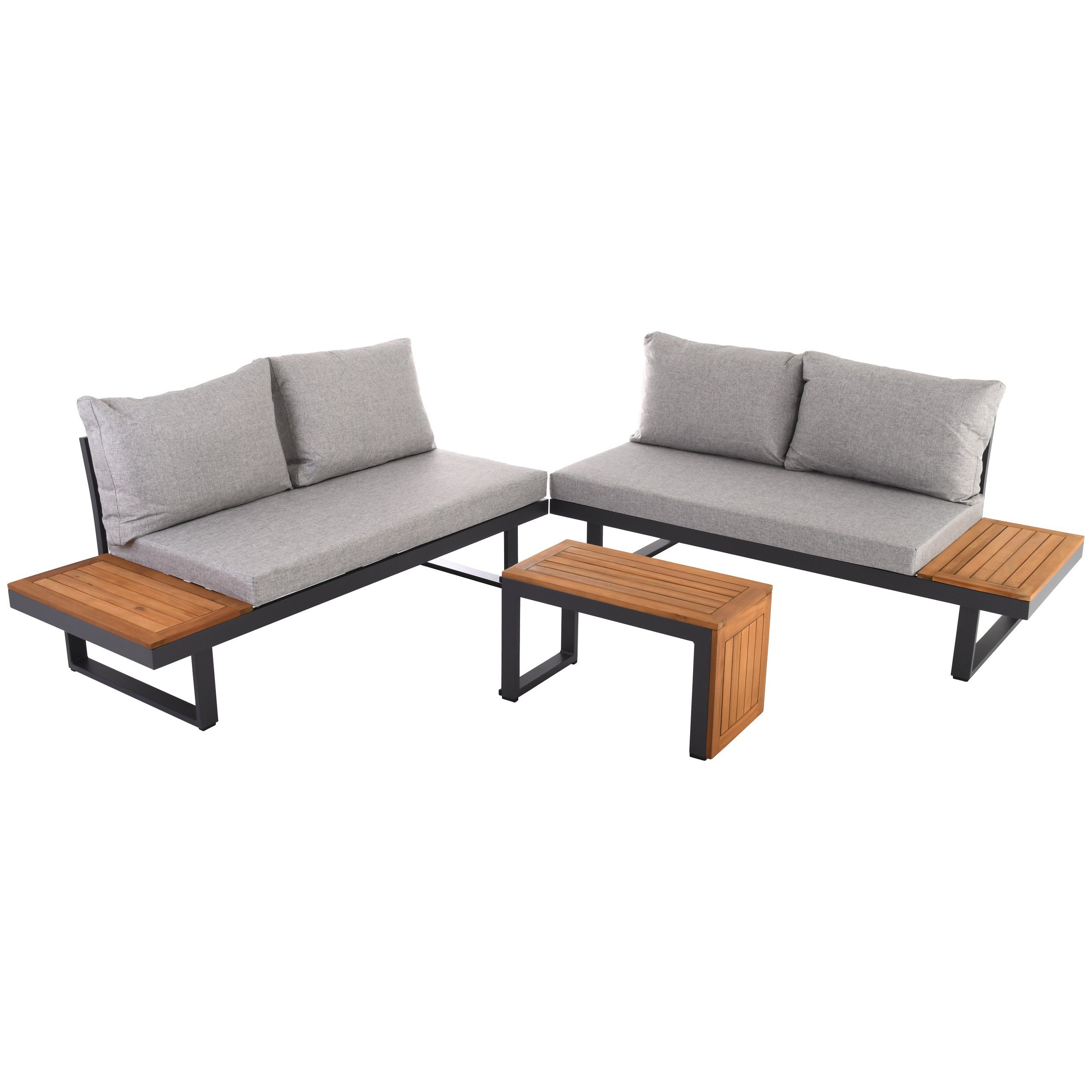 SenSLine Loungeset »XL Gartenlounge OLYMPIA Alu in SCHIEFER mit