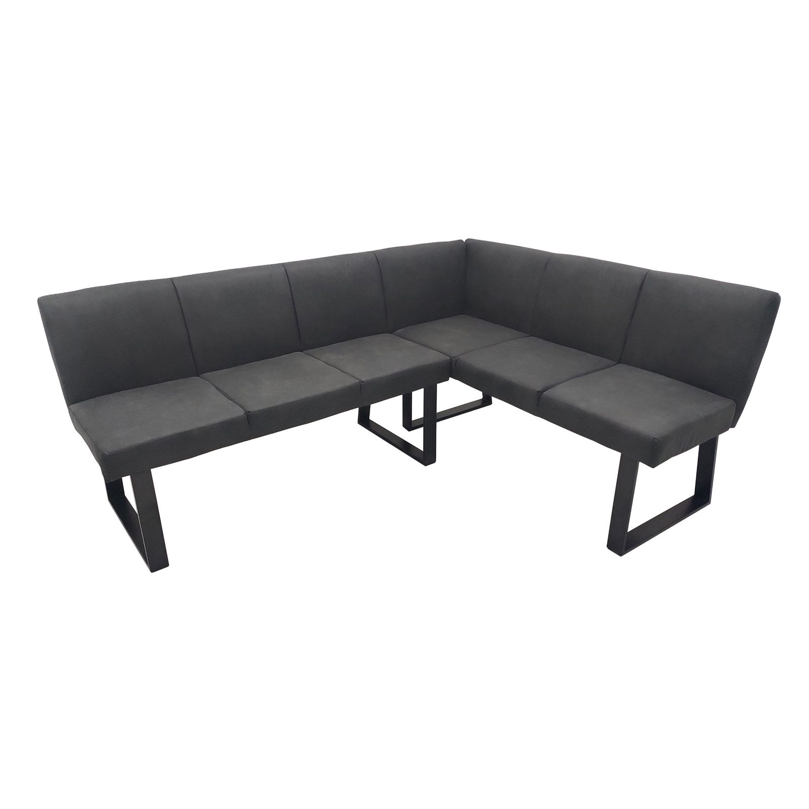 HTI-Living Eckbank Esszimmerbank 192 x 152 cm (1 Stück, 1-St., 1 Eckbank), Sitzbank Polsterbank Kunstlederbezug Metallgestell